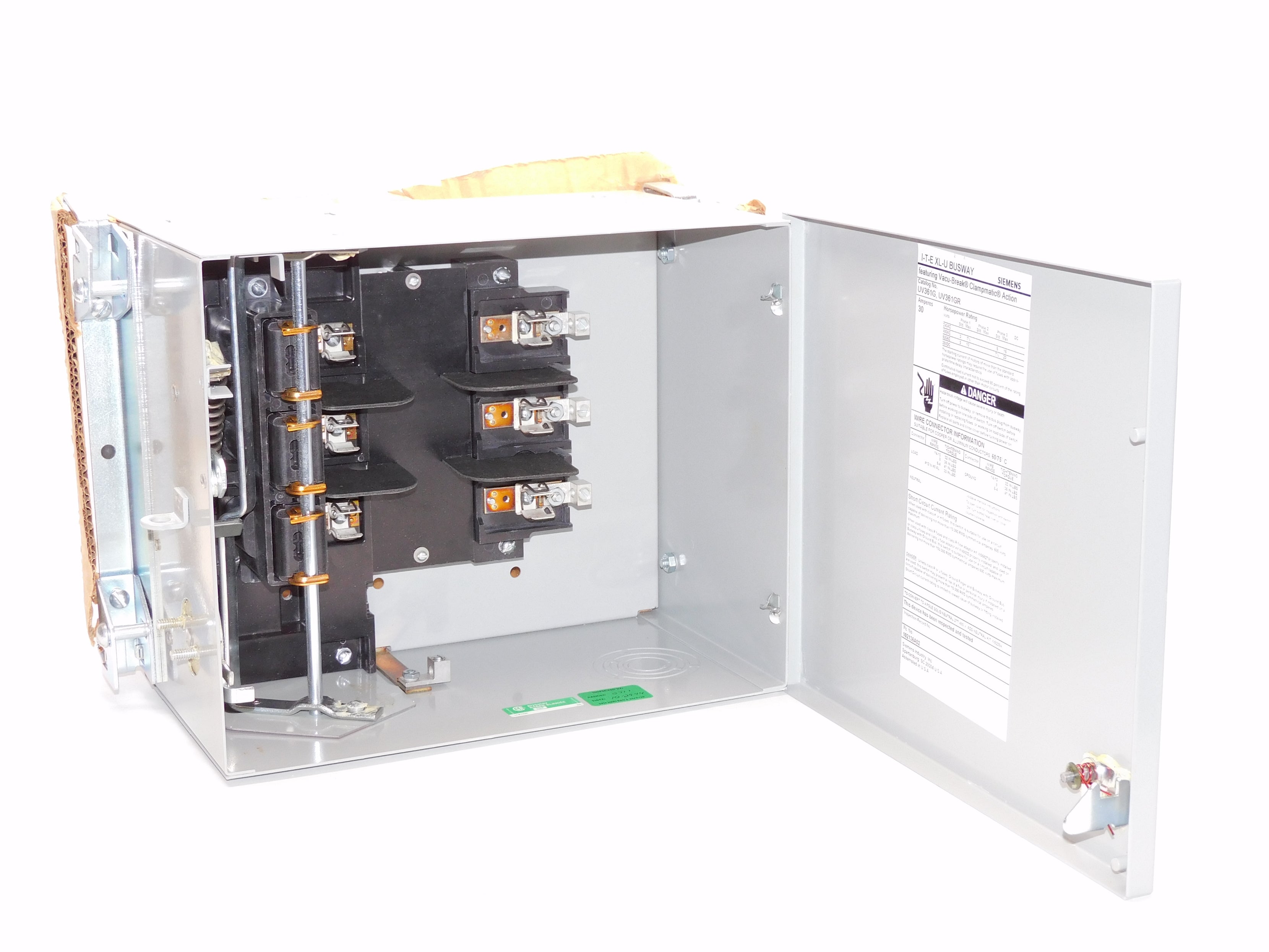 SIEMENS UV361G 600VAC 30A NSMP