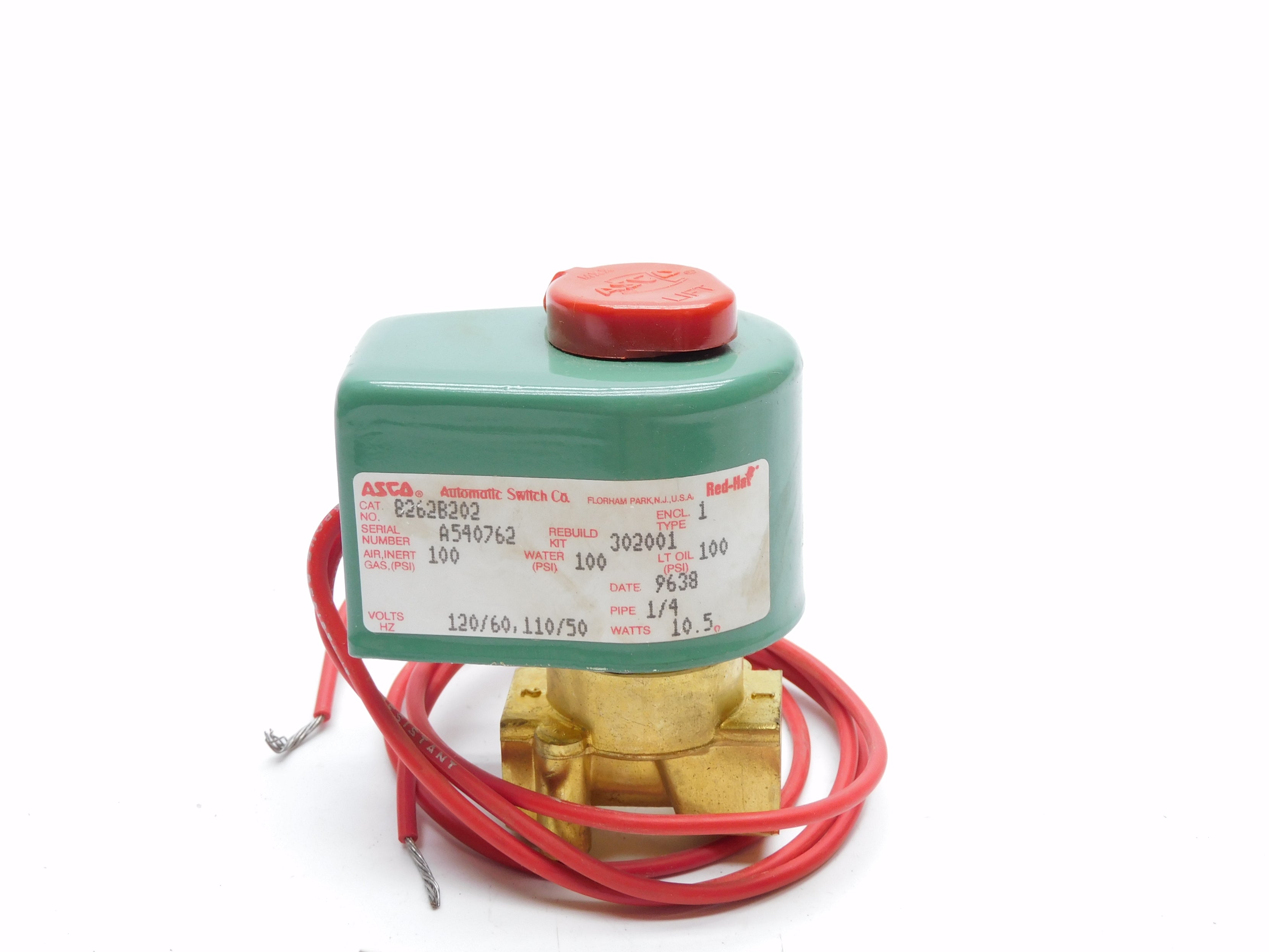 ASCO 8262B202 120/60 110/50 100PSI NSMP