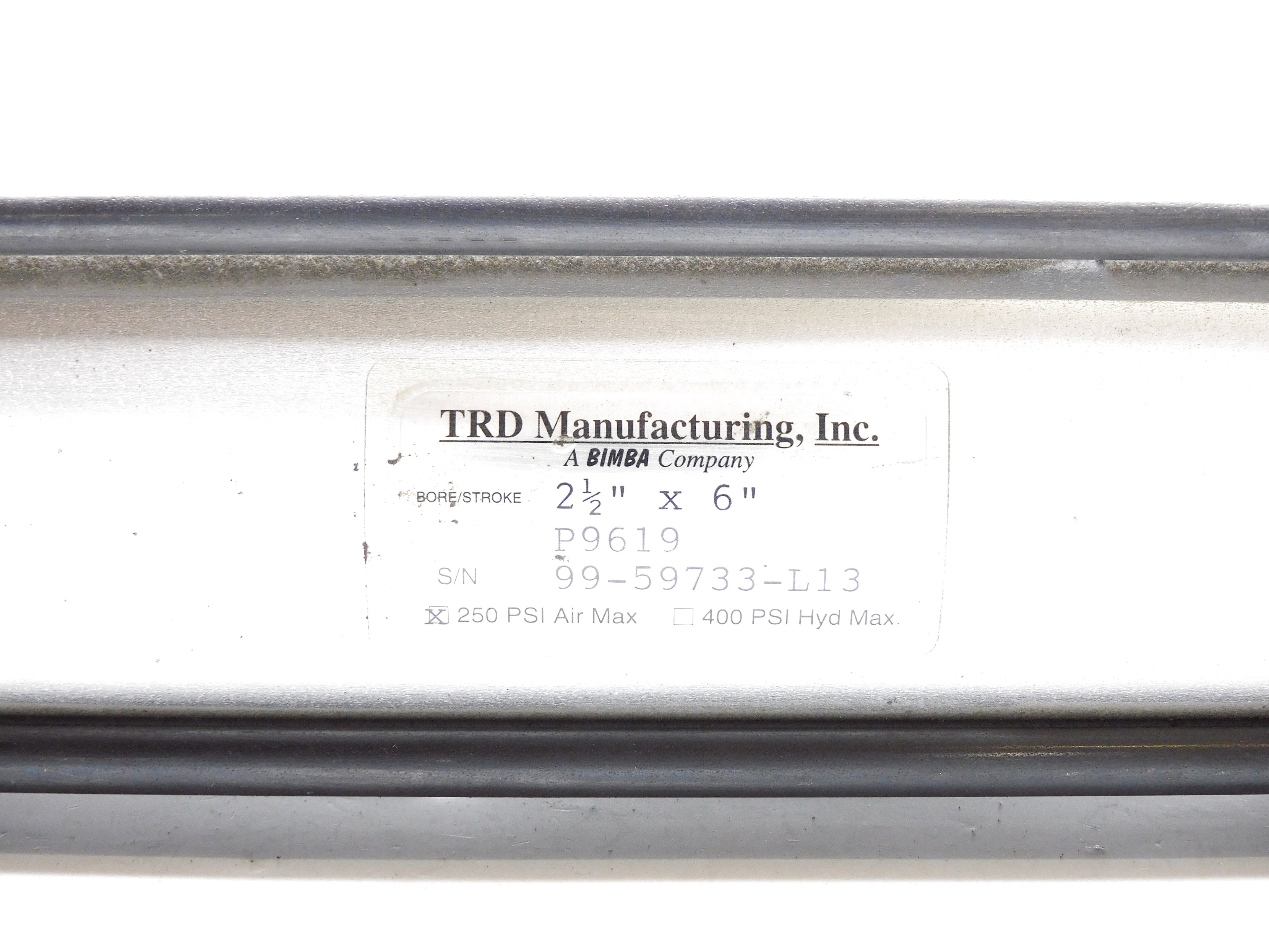 TRD MANUFACTURING 2-1/2X6 P9619 250PSI UNMP