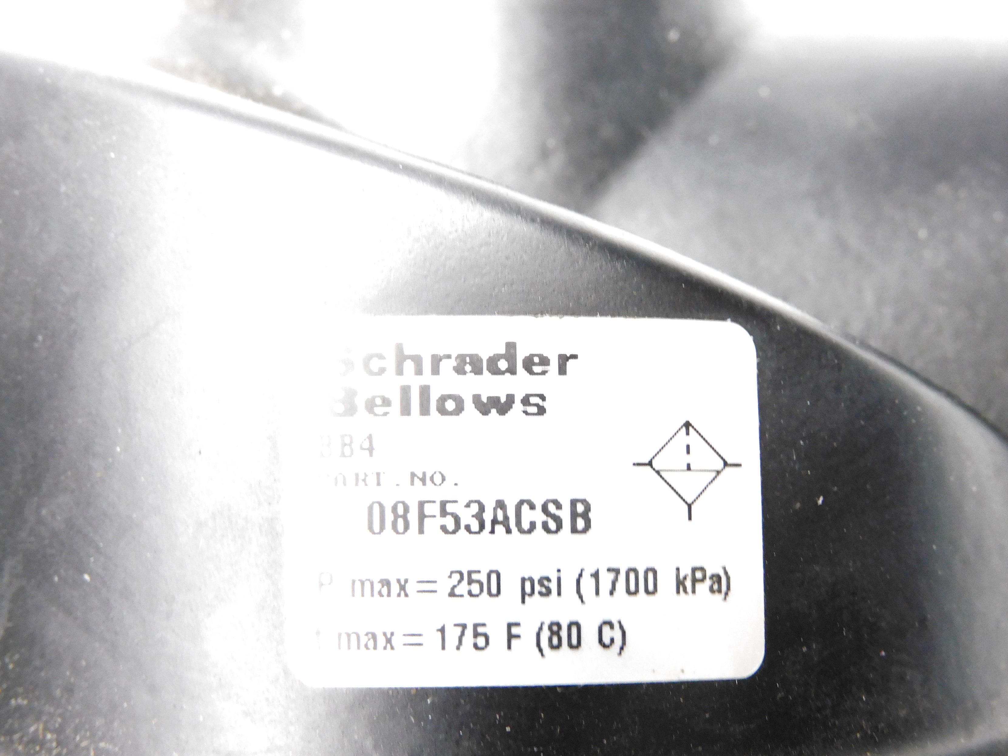 SCHRADER BELLOWS 08F53ACSB UNMP