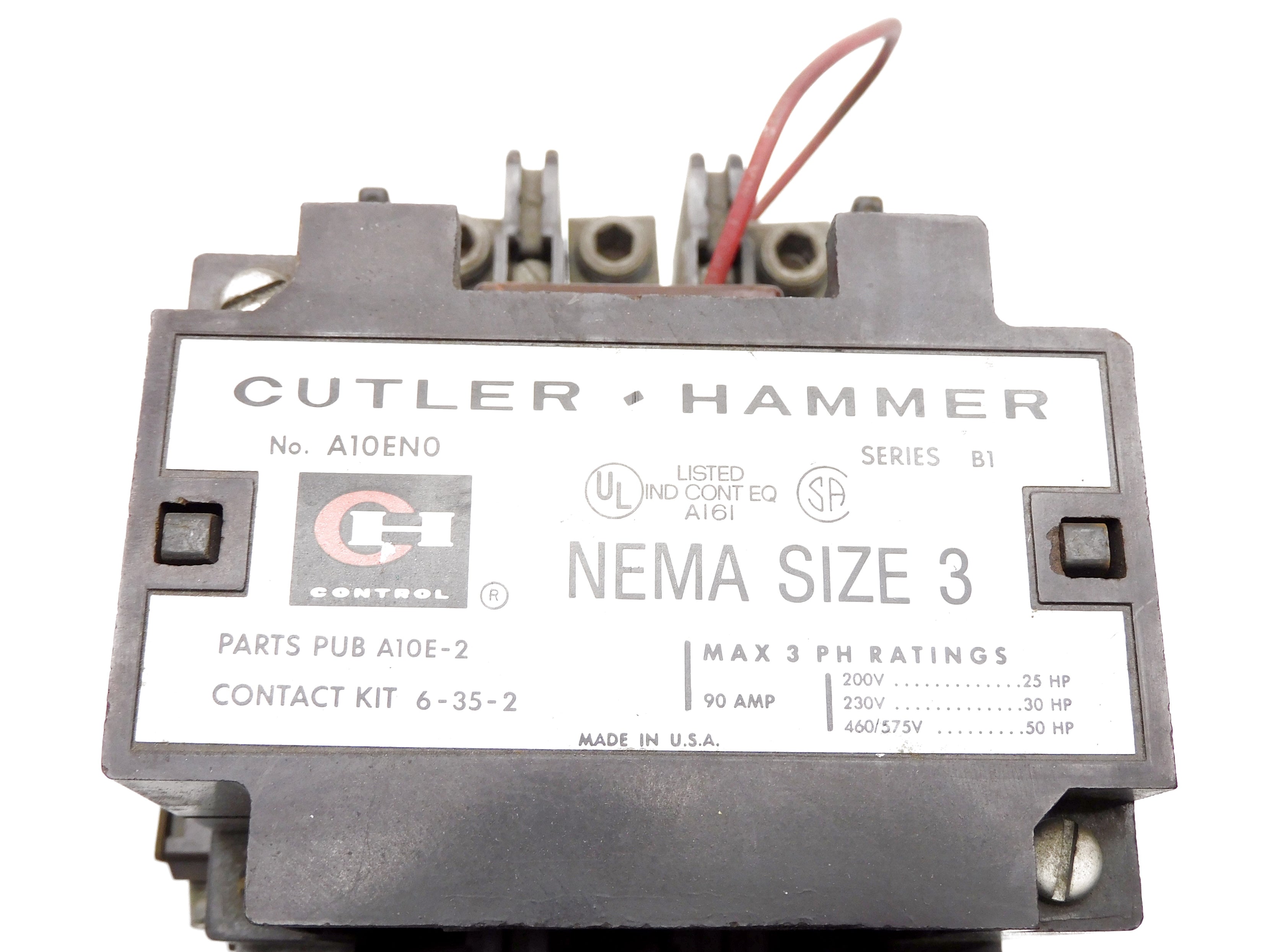 CUTLER HAMMER A10EN0 SER. B1 110/120V UNMP