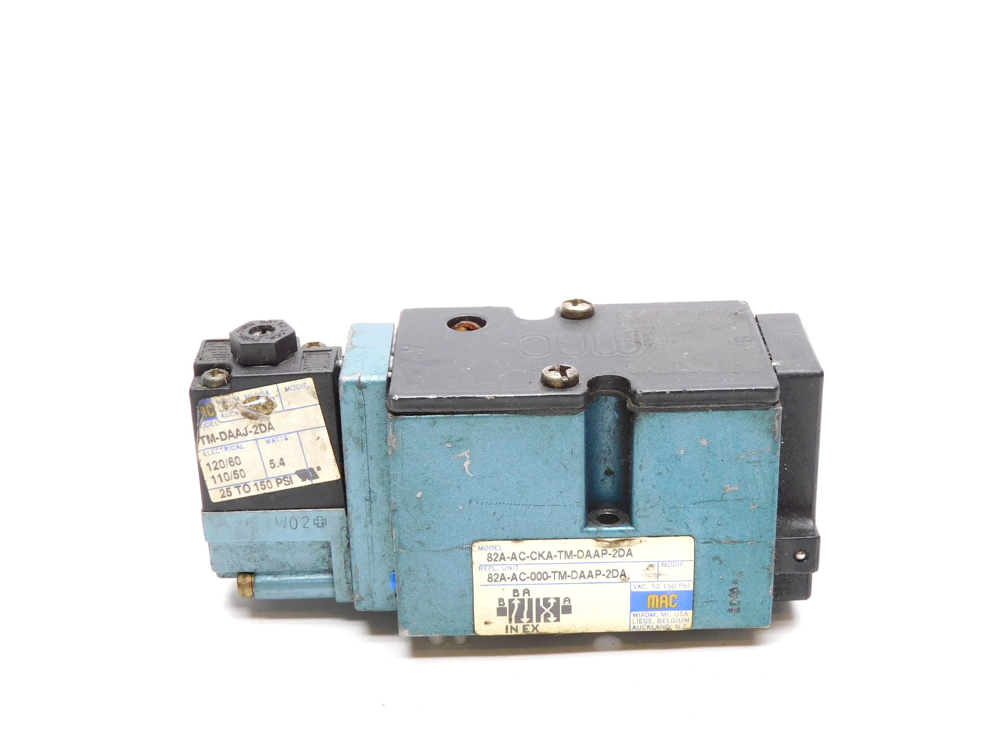 MAC 82A-AC-CKA-TM-DAAP-2DA 120/60 110/50 150PSI UNMP