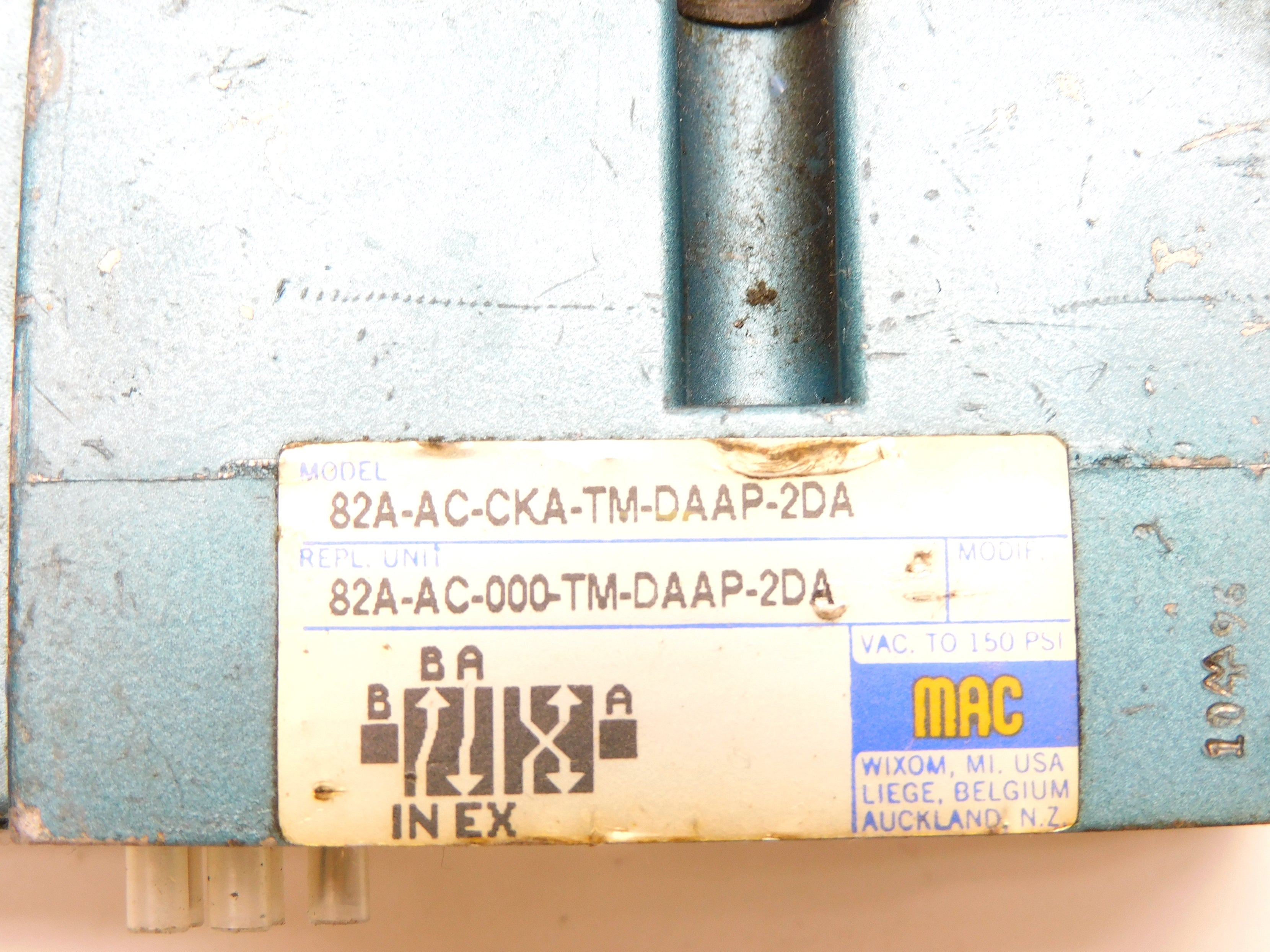 MAC 82A-AC-CKA-TM-DAAP-2DA 120/60 110/50 150PSI UNMP