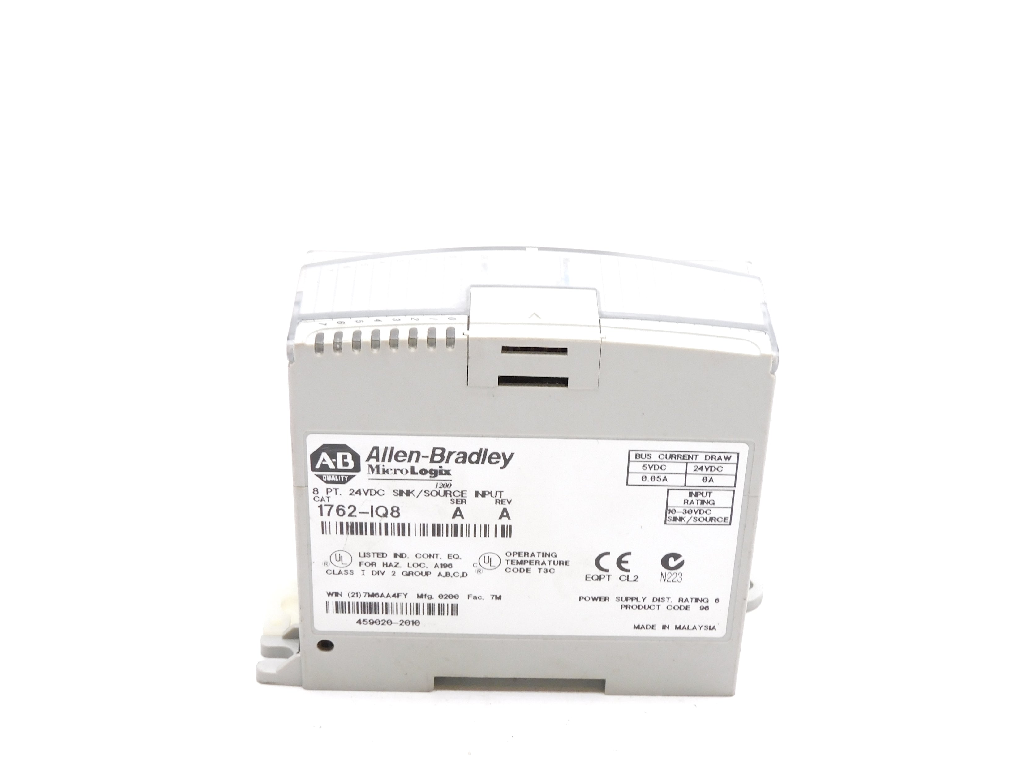 ALLEN BRADLEY 1762-IQ8 SER. A UNMP