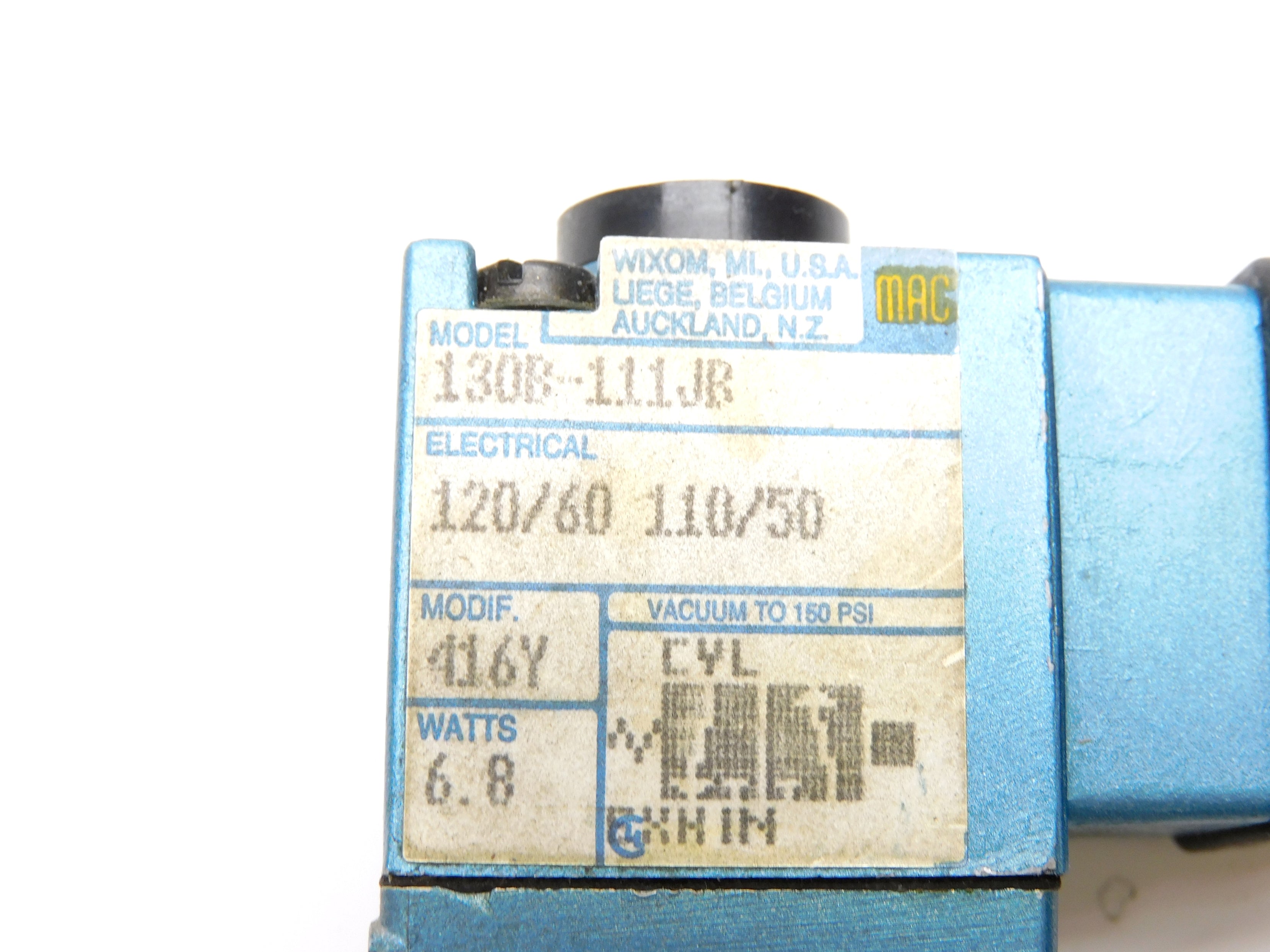 MAC 130B-111JB 120/60 110/50 150PSI (AS PICTURED) UNMP
