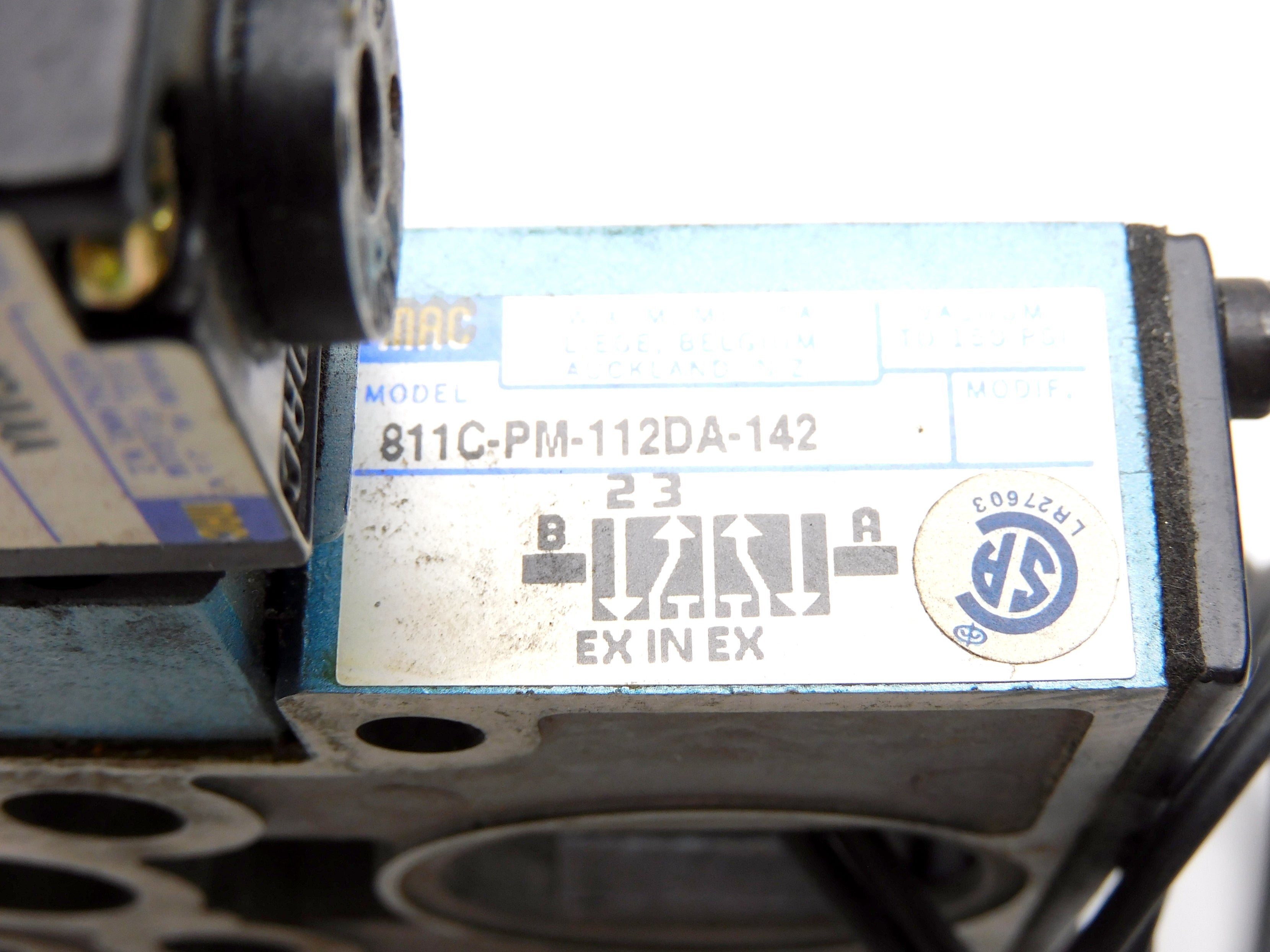 MAC 811C-PM-112DA-142 120/60 110/50 150PSI UNMP