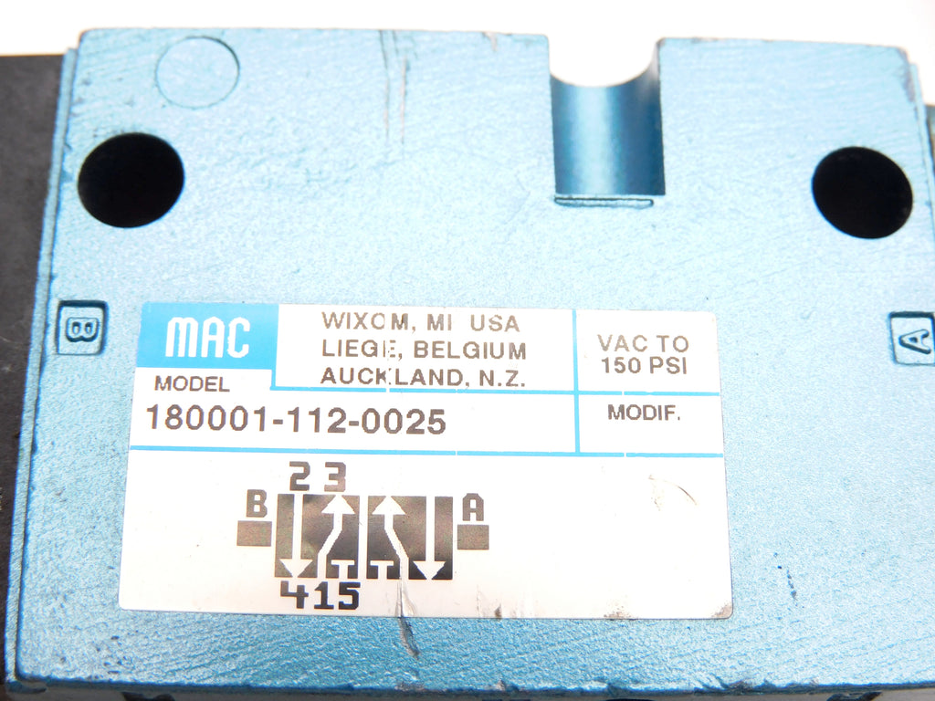 MAC 180001-112-0025 150PSI UNMP