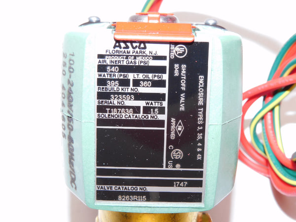 ASCO 8263R115 100-240V 395PSI NSMP