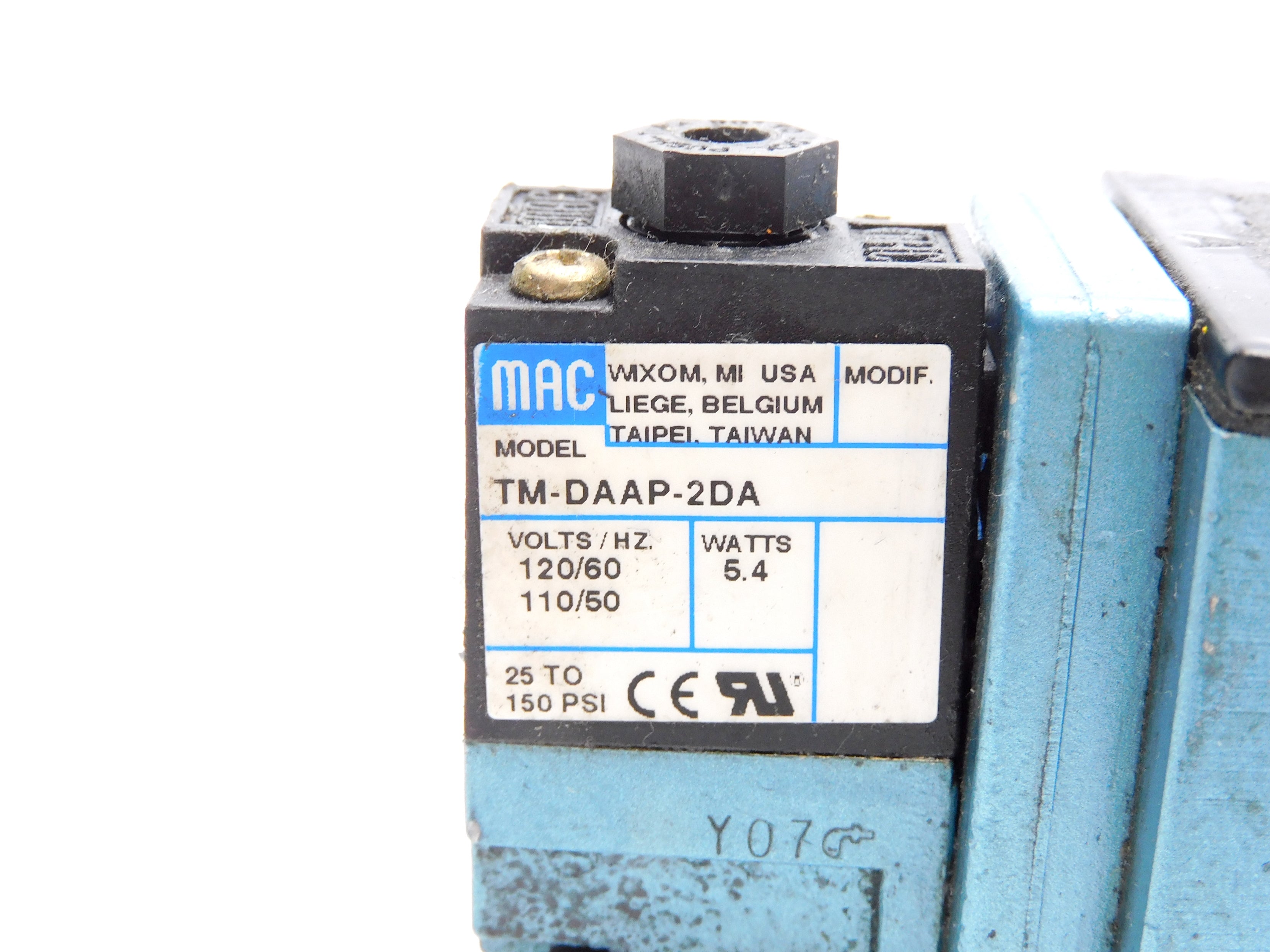 MAC 82A-AA-000-TM-DAAP-2DA 120/60 110/50 150PSI UNMP