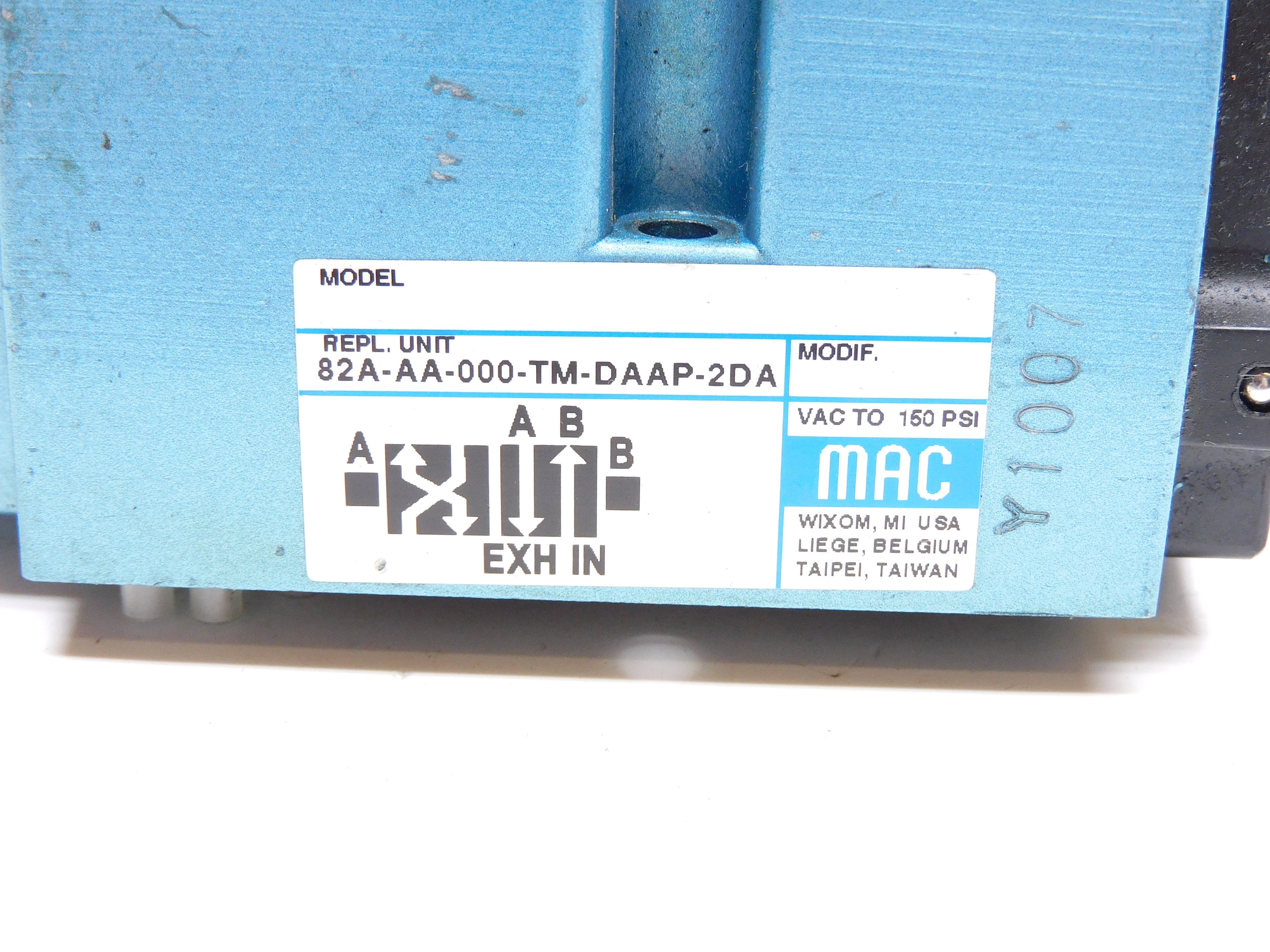MAC 82A-AA-000-TM-DAAP-2DA 120/60 110/50 150PSI UNMP