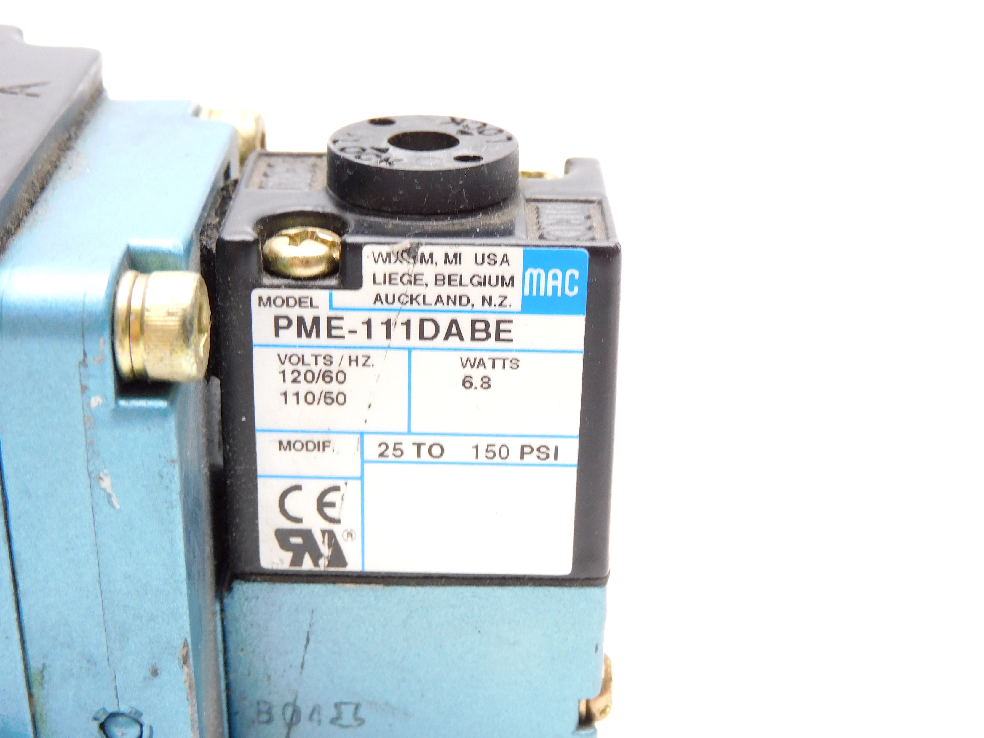 MAC 6531B-000-PM-111DA 120/60 110/50 150PSI NSNP