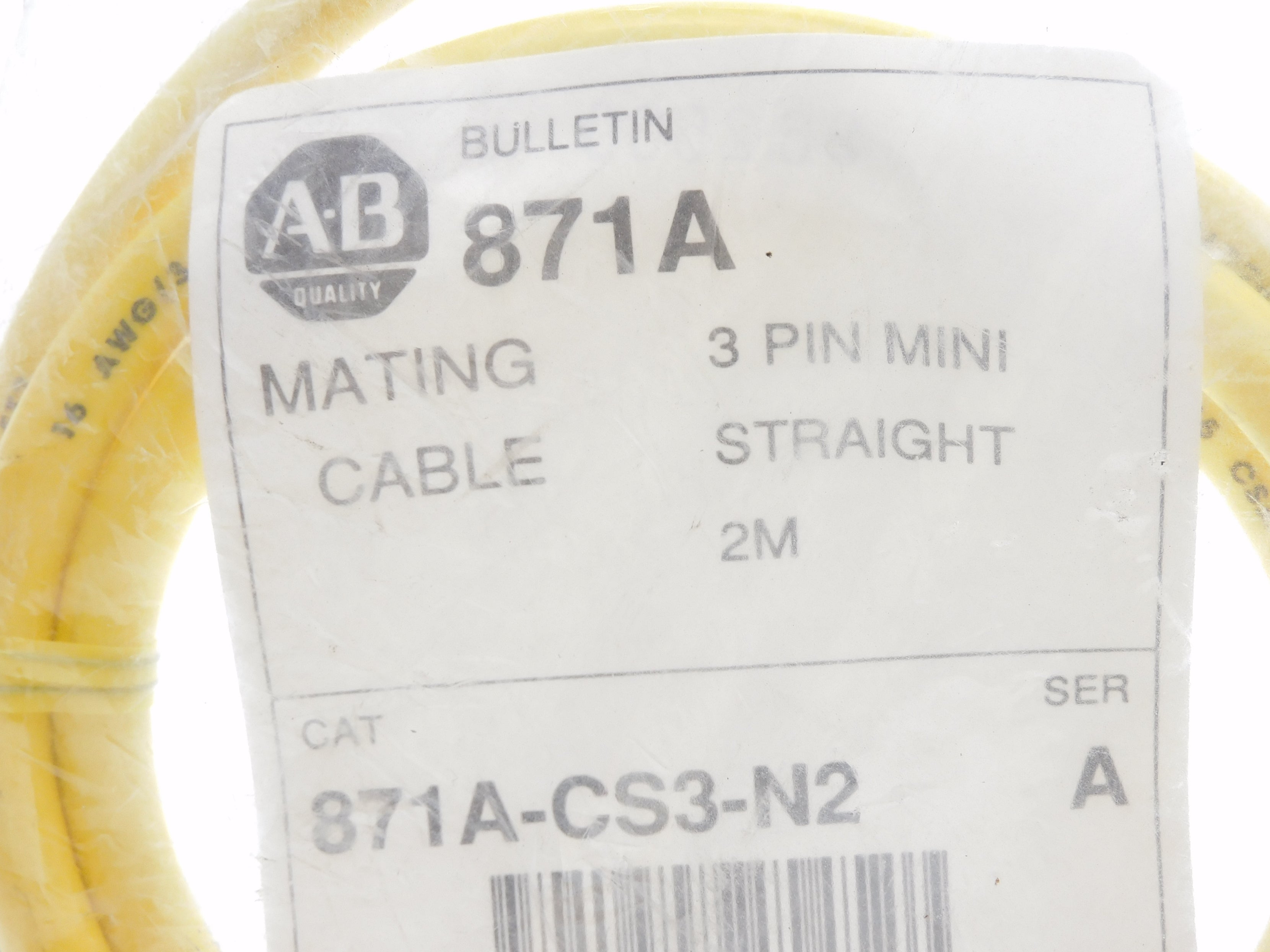ALLEN BRADLEY 871A-CS3-N2 SER. A (WH) NSMP