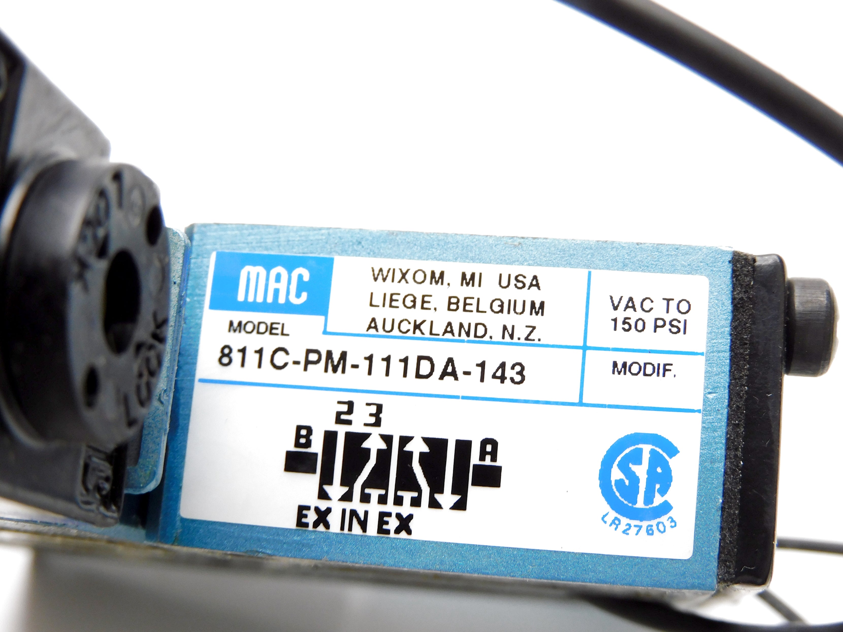 MAC 811C-PM-111DA-143 120/60 110/50 150PSI NSNP