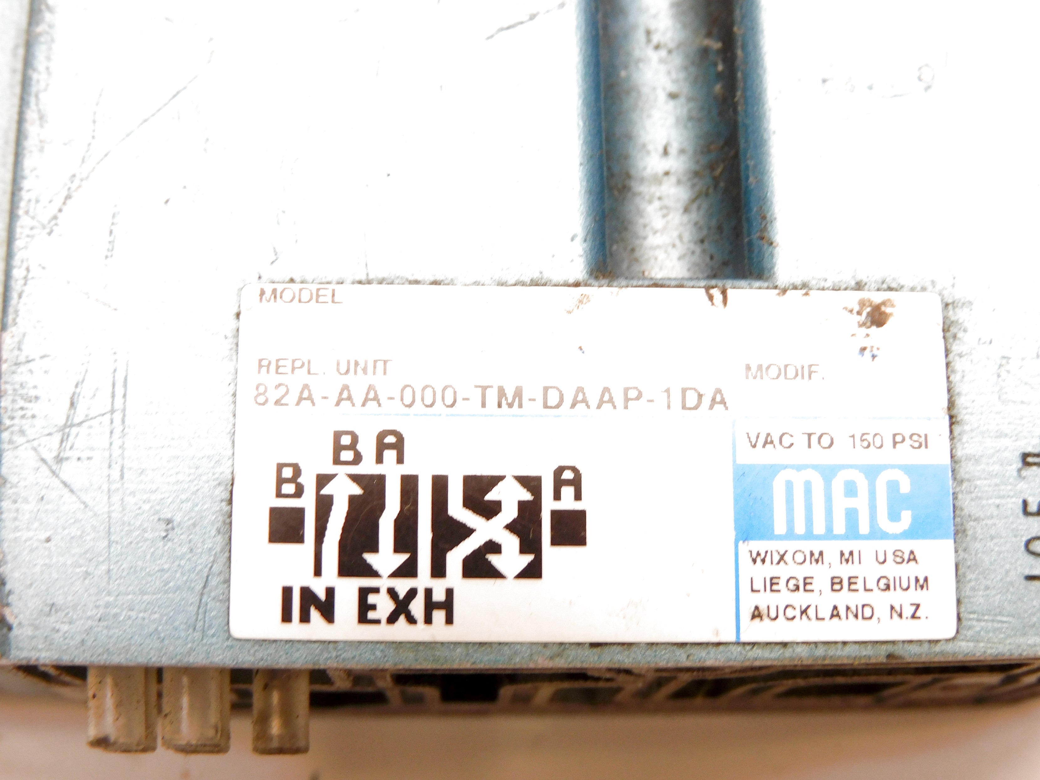 MAC 82A-AA-000-TM-DAAP-1DA 120/60 110/50 150PSI UNMP