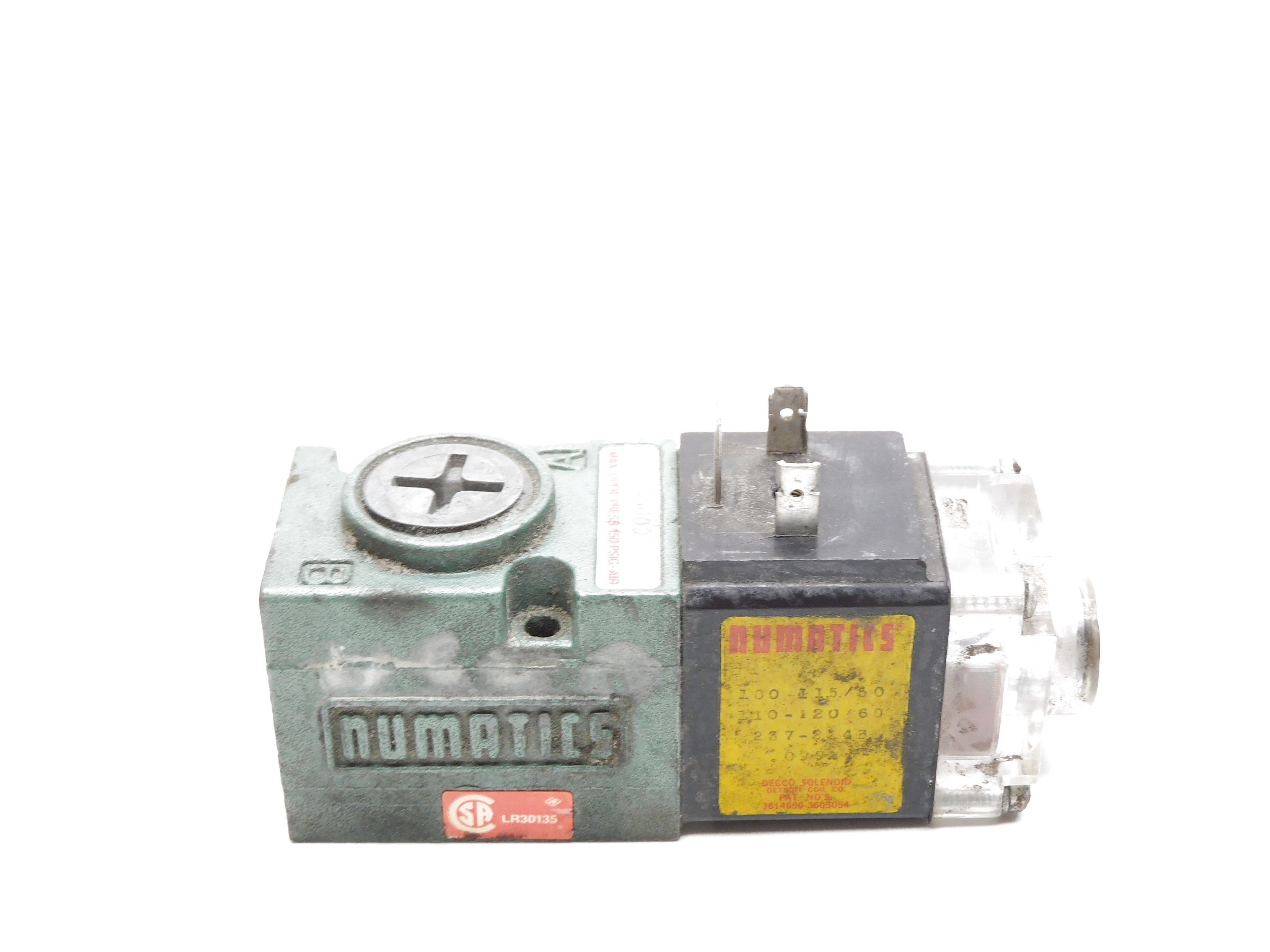 NUMATICS 11SAD400C 100-120V 150PSI UNMP