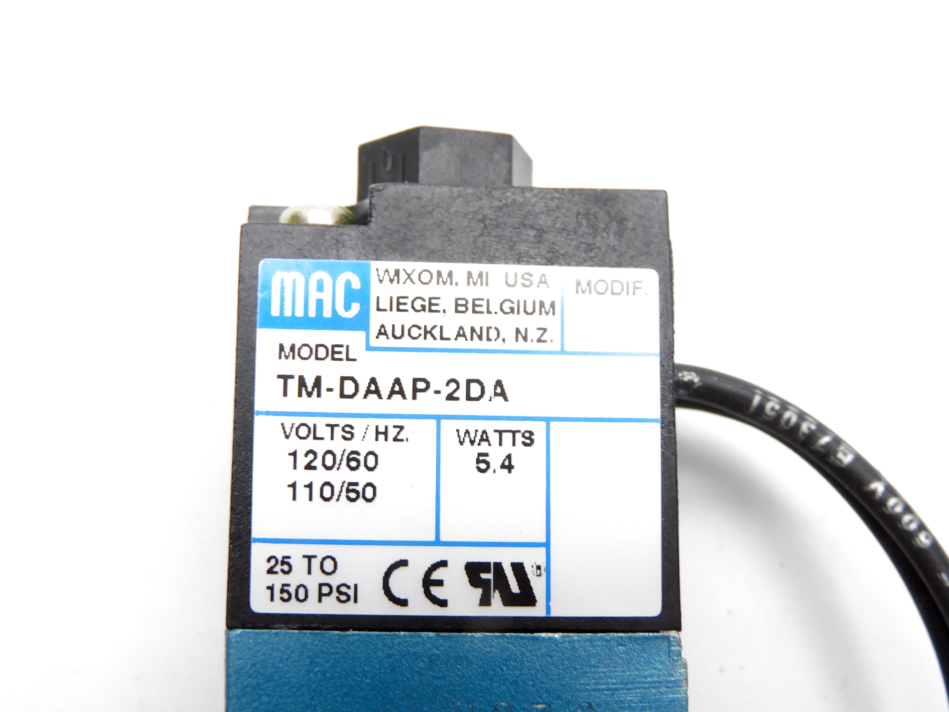 MAC TM-DAAP-2DA 120/60 110/50 150PSI NSMP