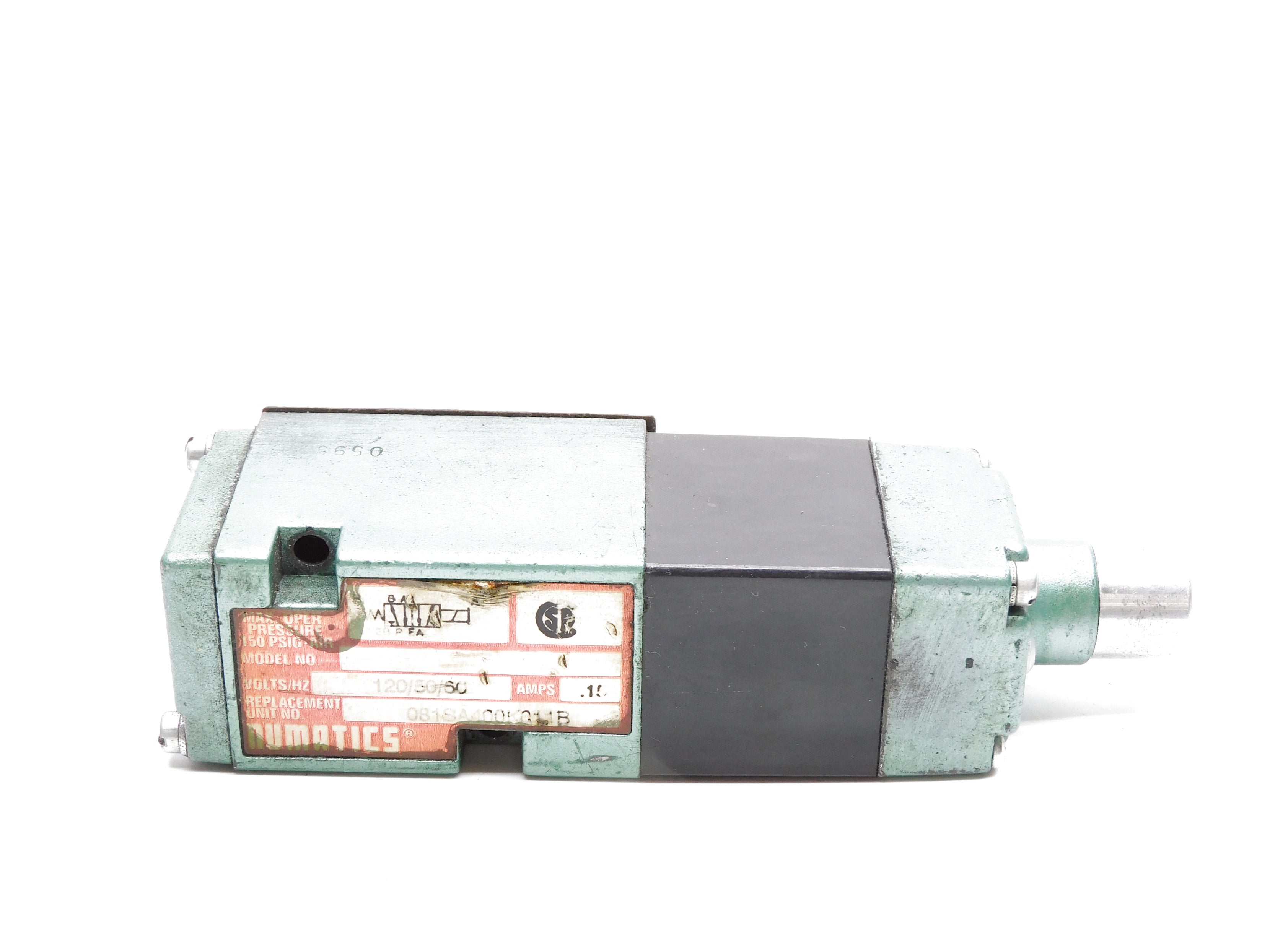 NUMATICS 081SA400K011B 100-120V 150PSI UNMP
