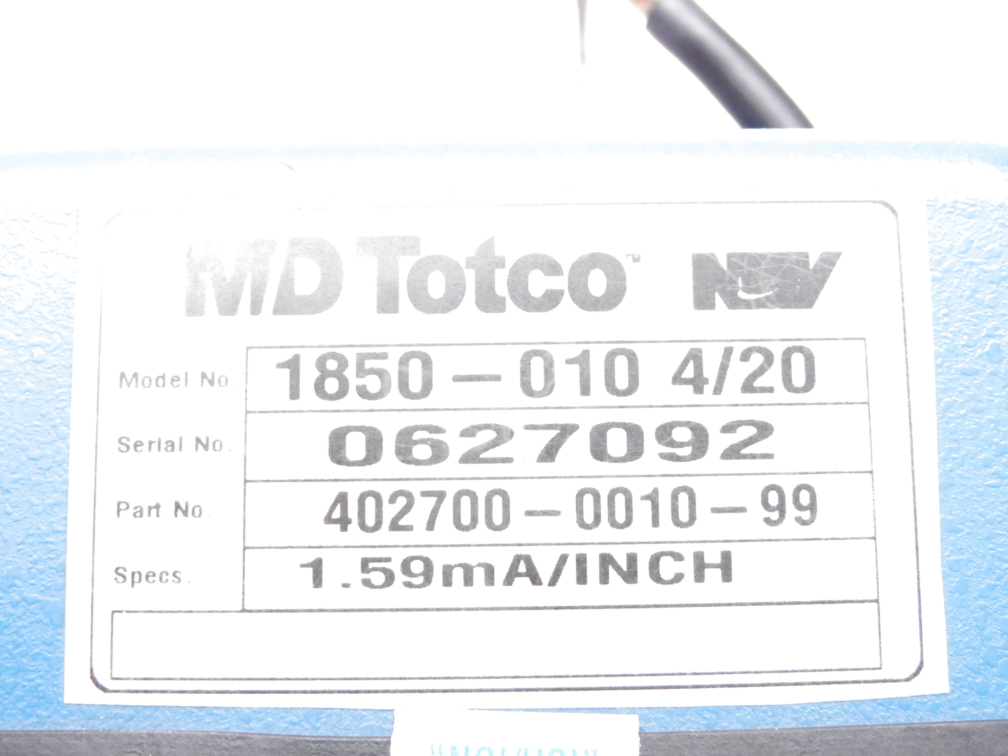 MD TOTCO 1850-010 NSNP