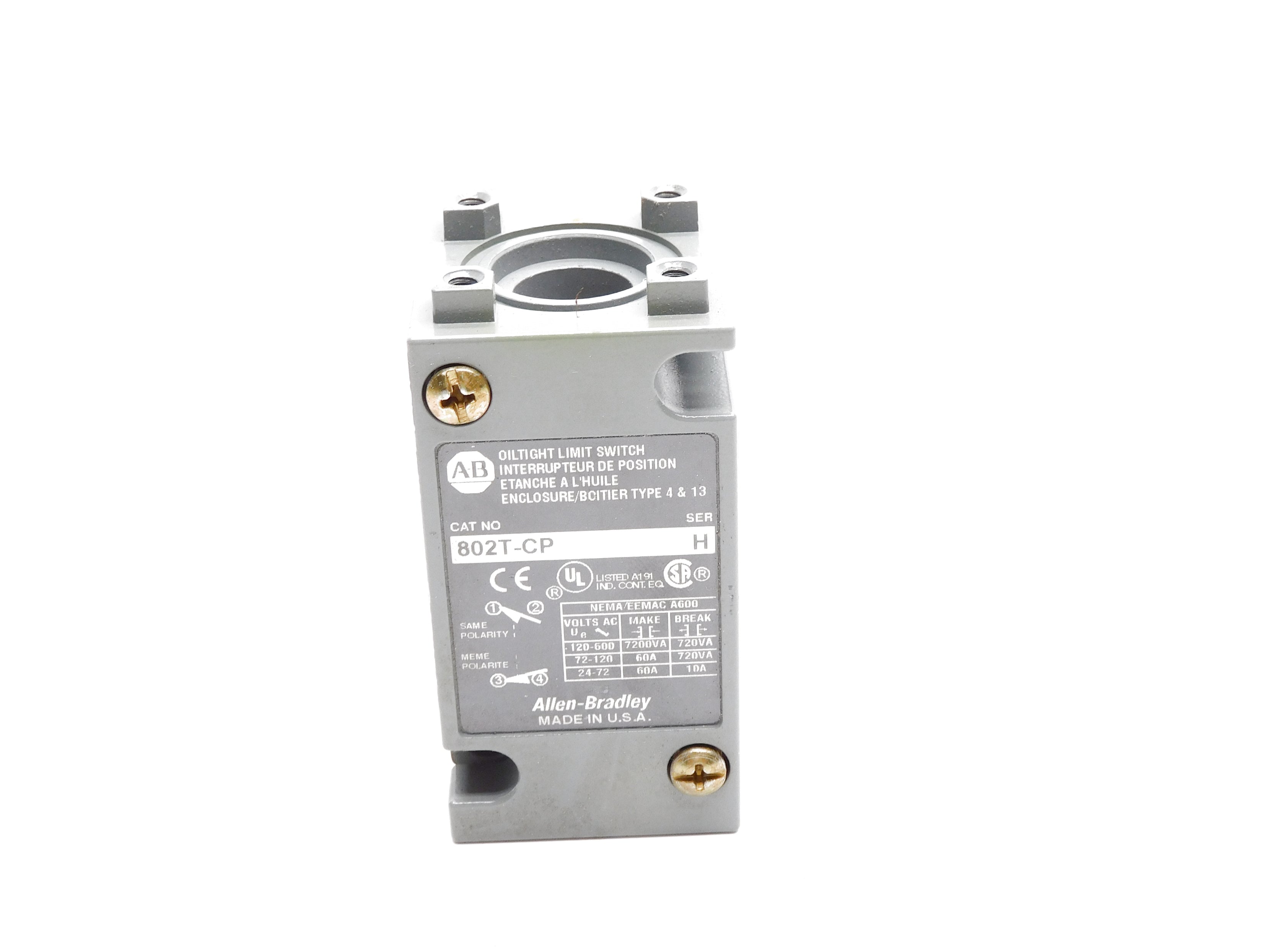 ALLEN BRADLEY 802T-CP SER. H (AS PICTURED) NSNP