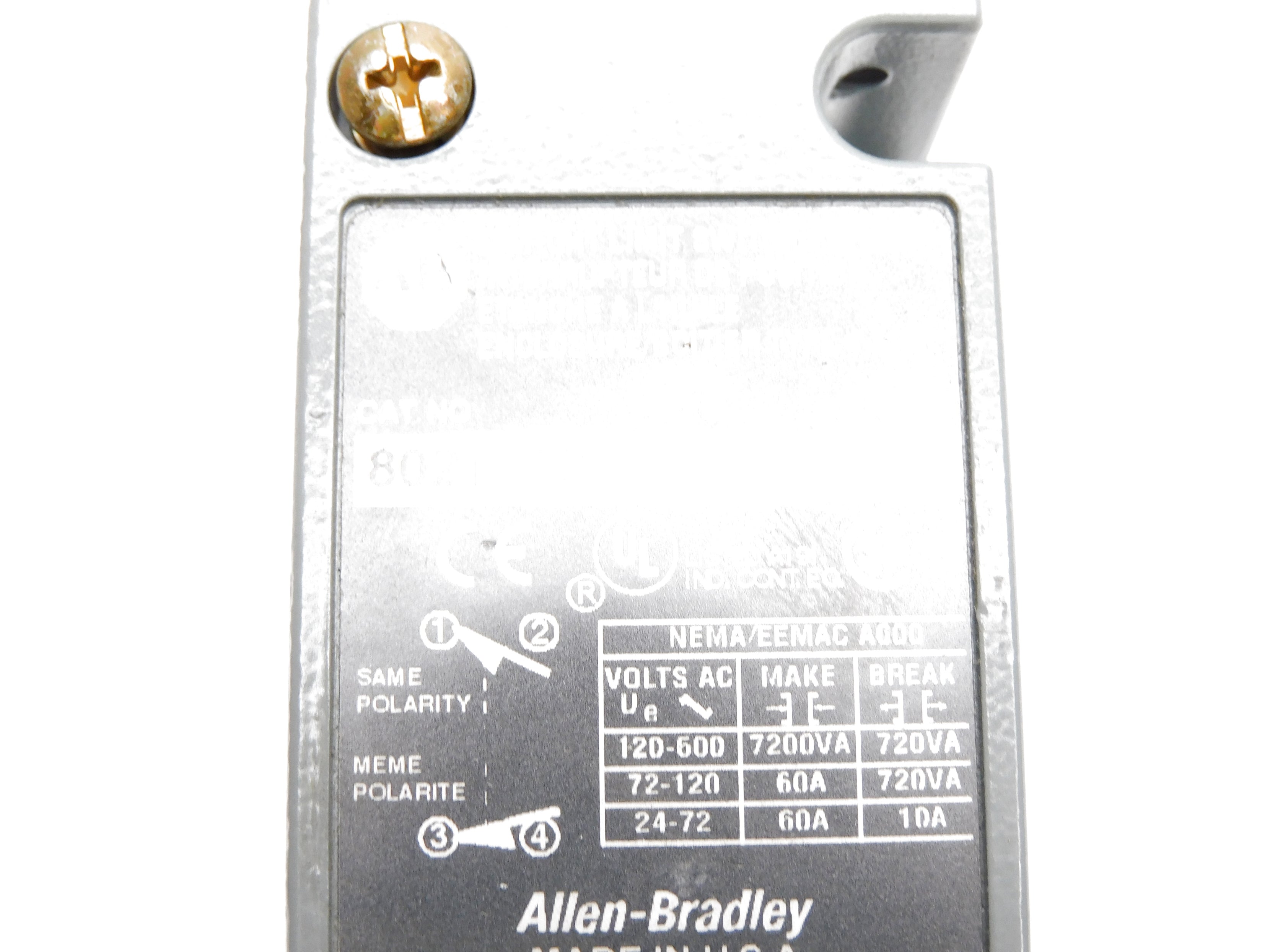 ALLEN BRADLEY 802T-CP SER. H (AS PICTURED) NSNP