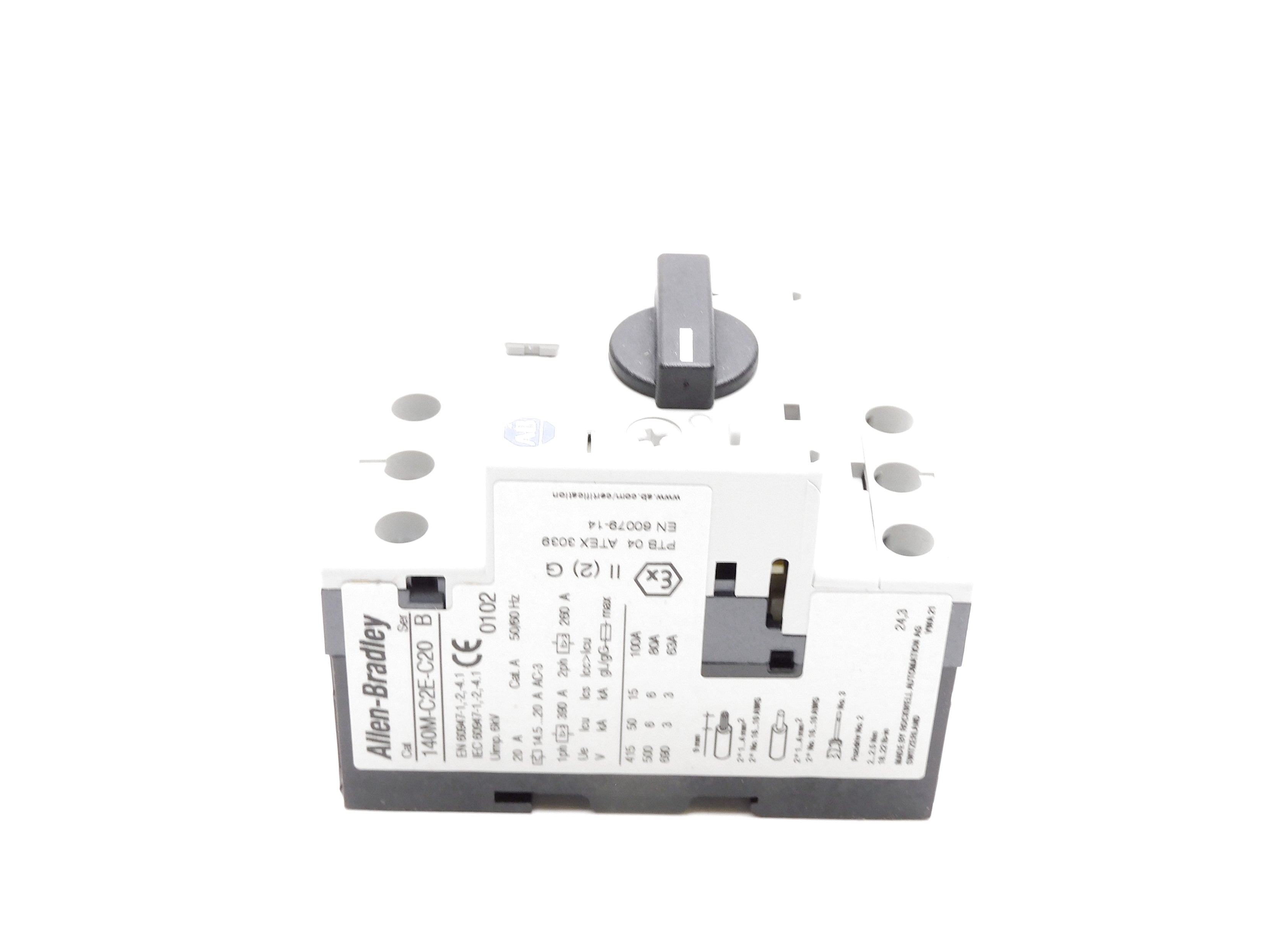 ALLEN BRADLEY 140M-C2E-C20 SER. B 14.5-20A 690V NSMP