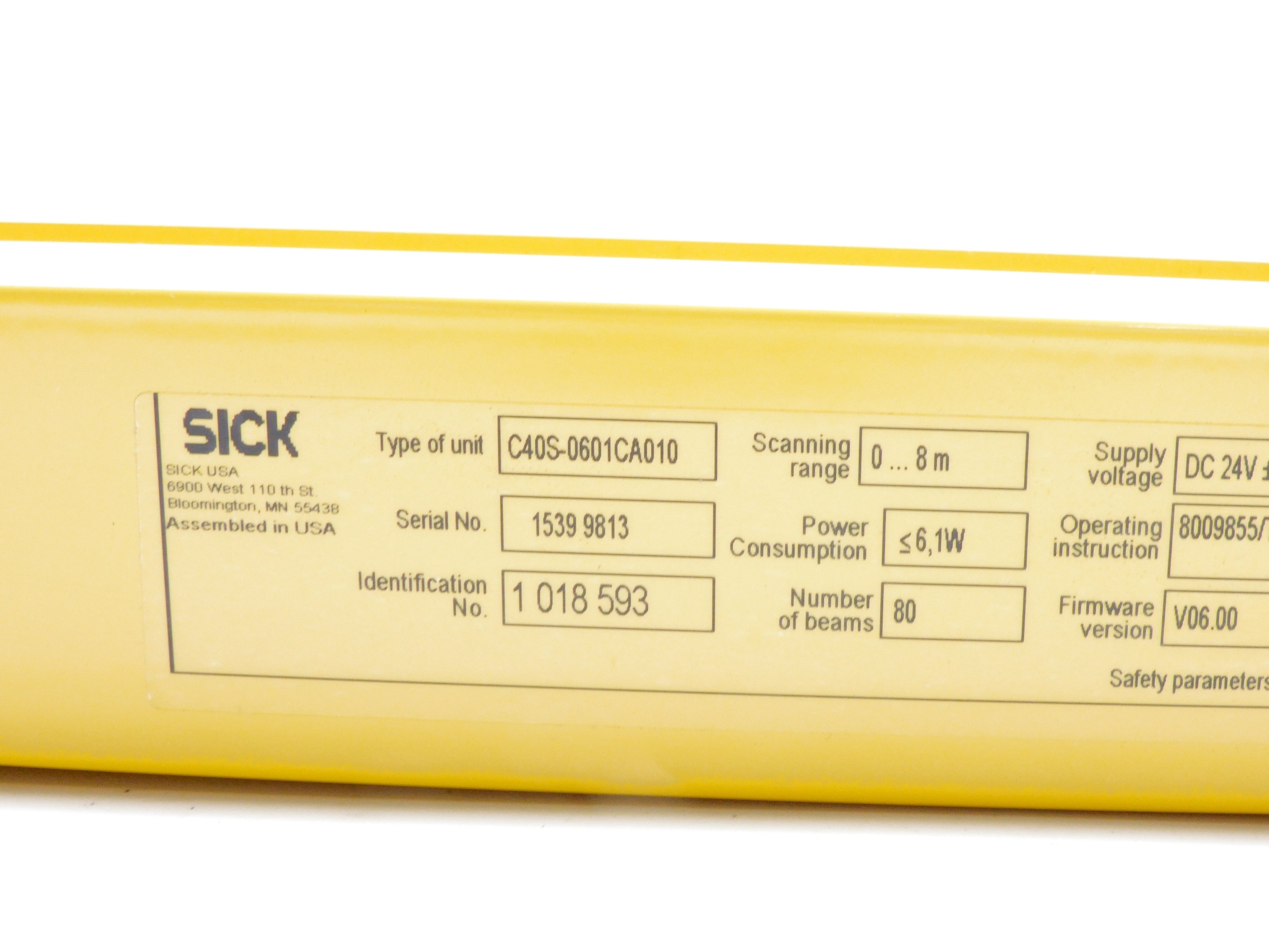 SICK C40S-0601CA010 NSMP