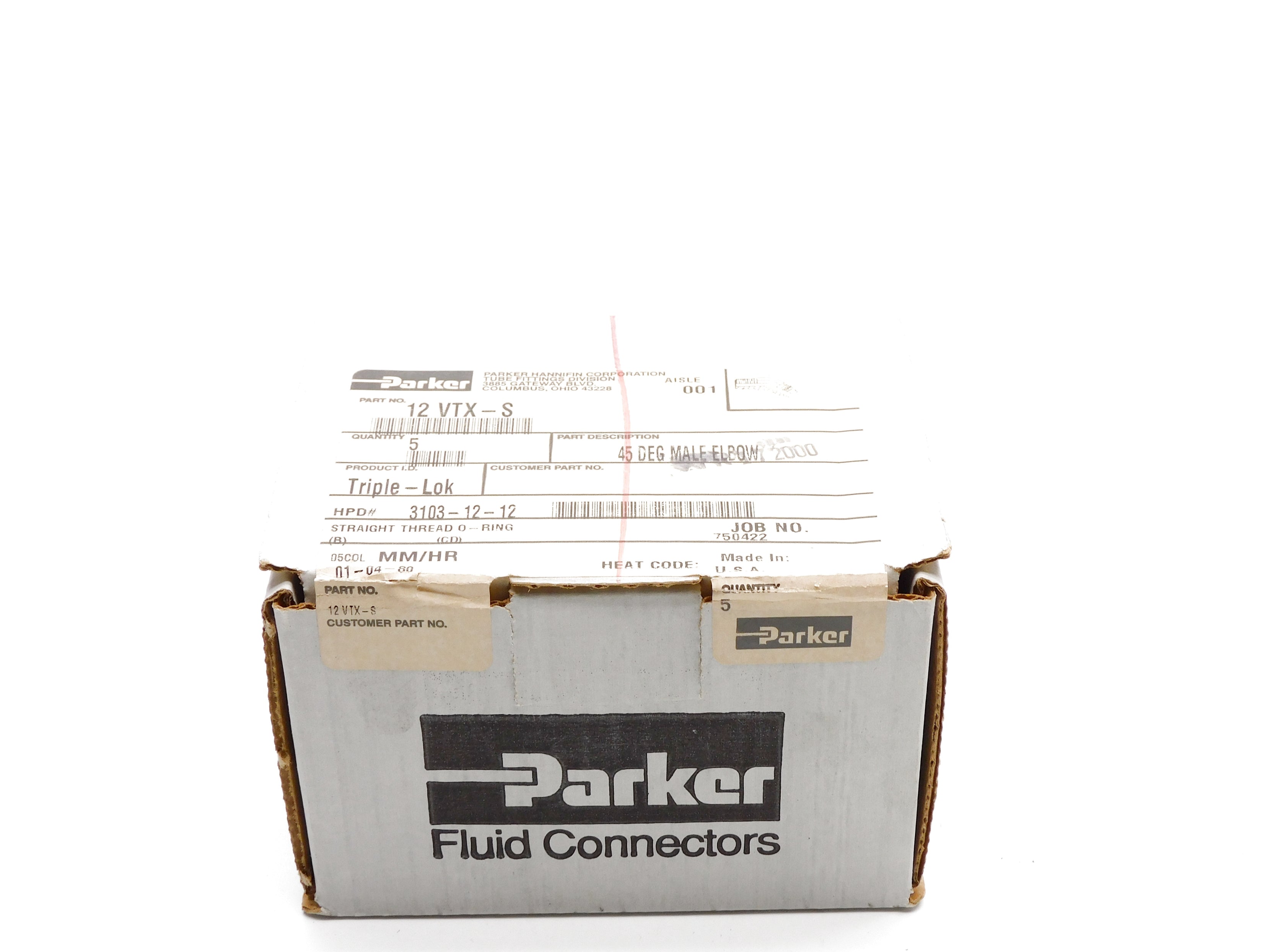 PARKER 12VTX-S (PKG OF 5) NSFS