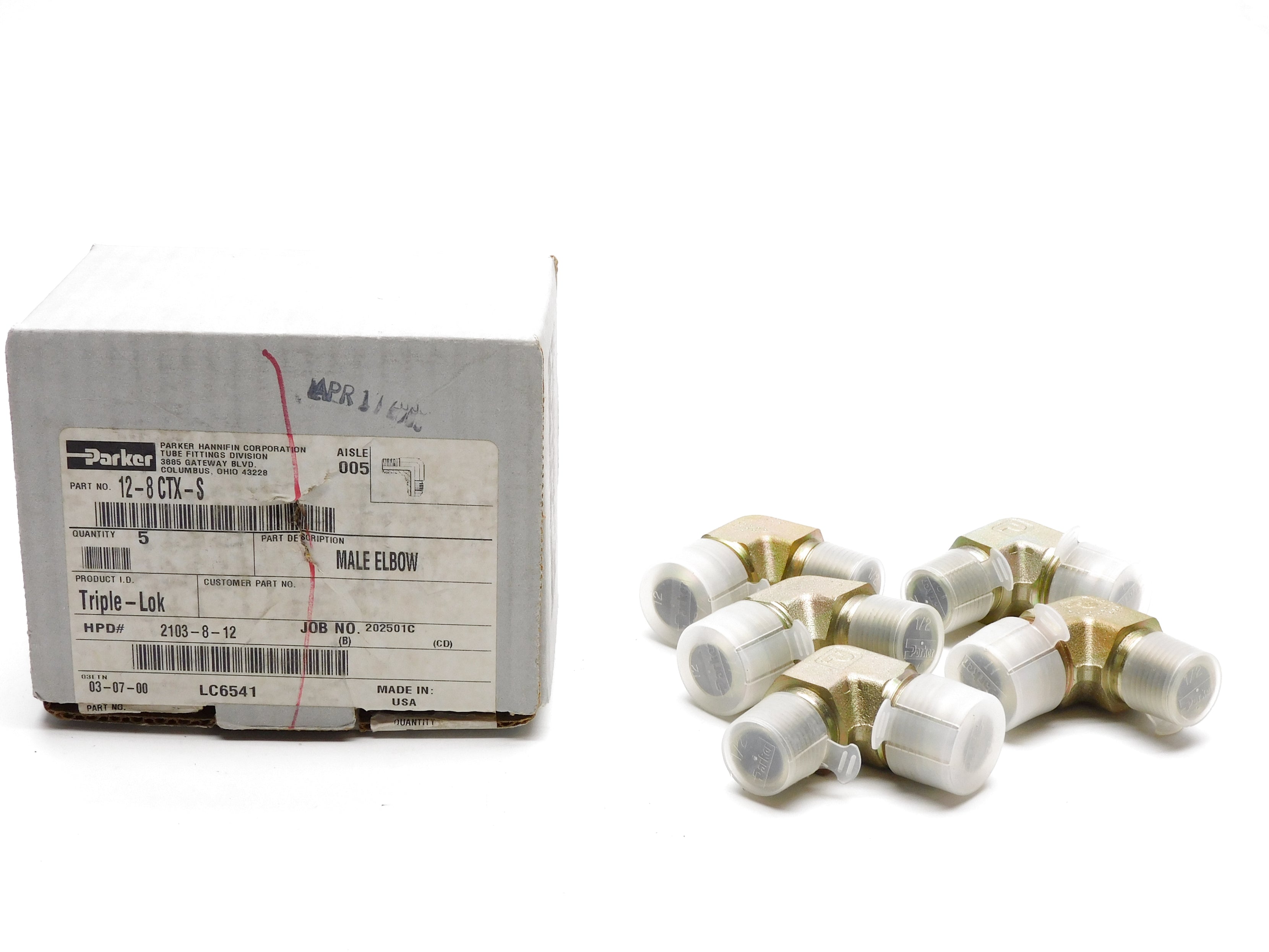 PARKER 12-8CTX-S (PKG OF 5) NSMP