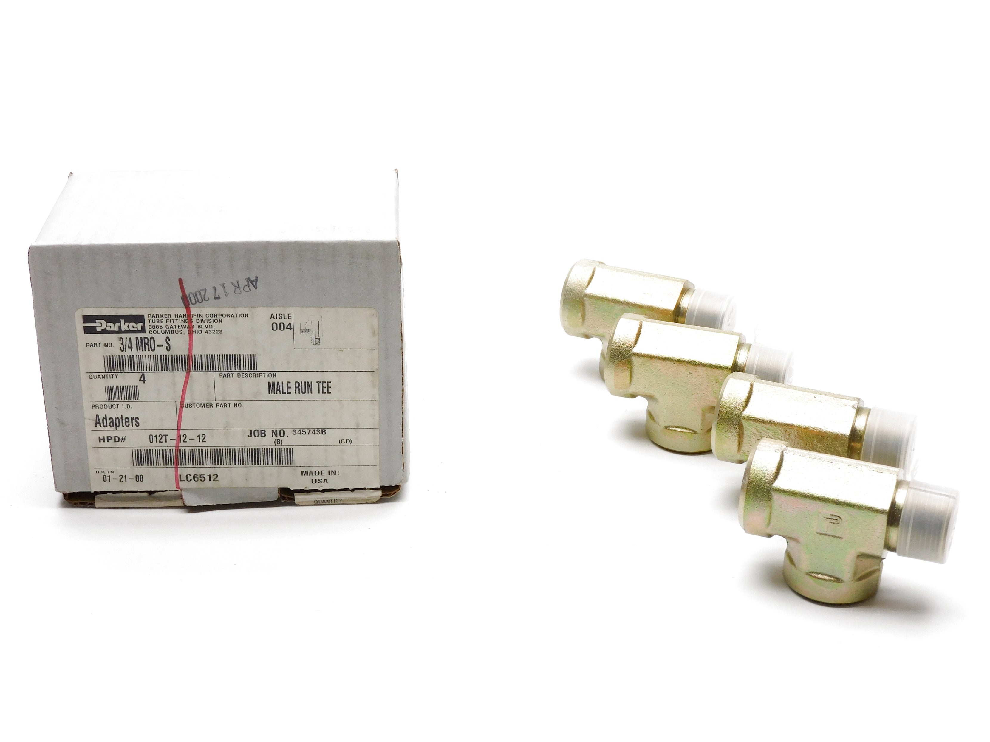 PARKER 3/4MR0-S (PKG OF 4) NSMP