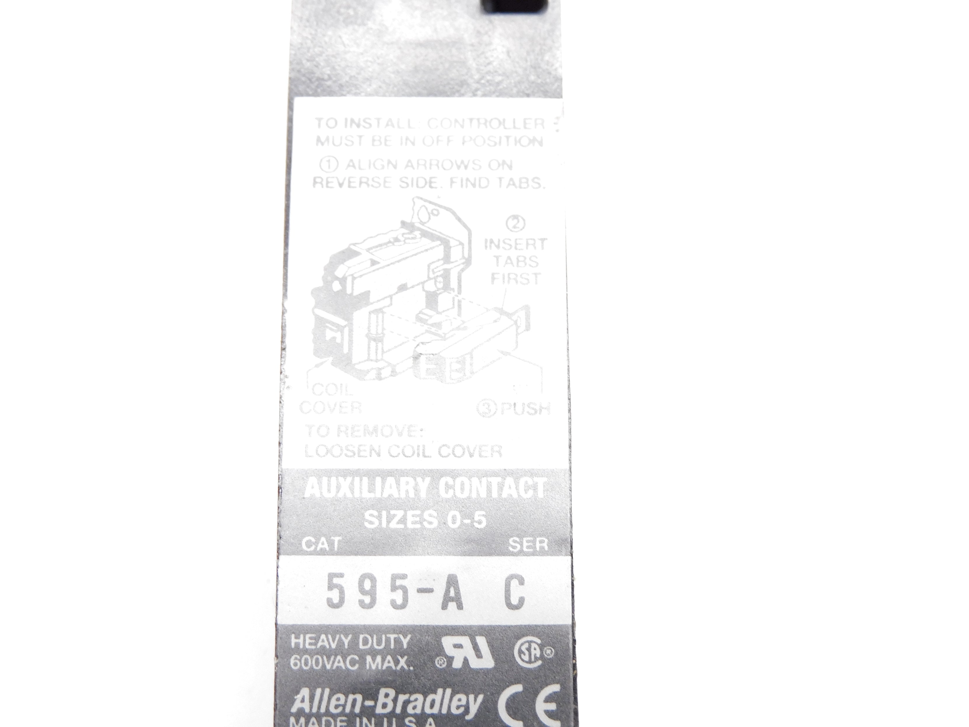 ALLEN BRADLEY 595-A SER. C (WH) NSMP