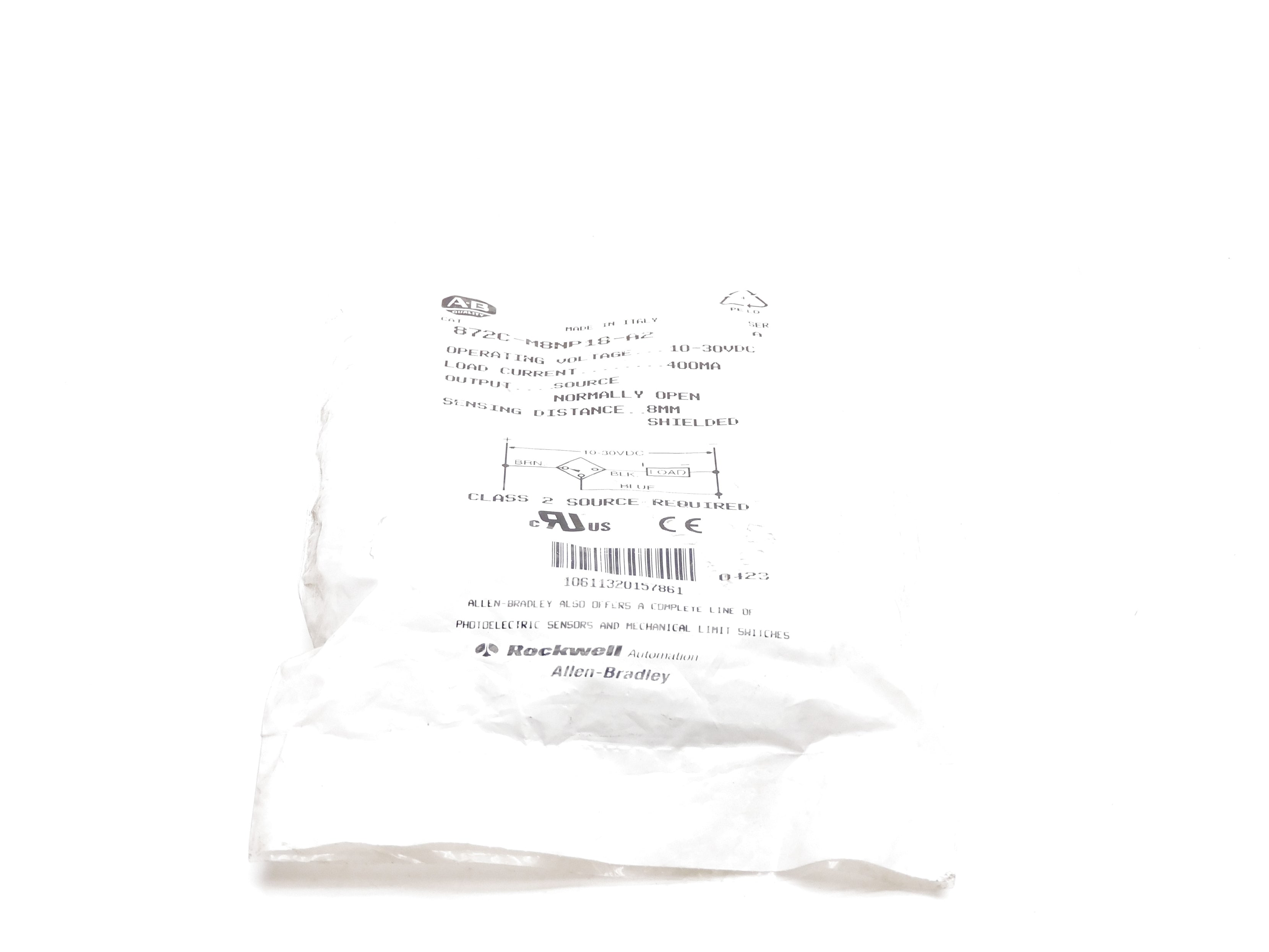INDUSTRIAL SPARE PART 872C-M8NP18-A2 SER. A (WH) NSMP