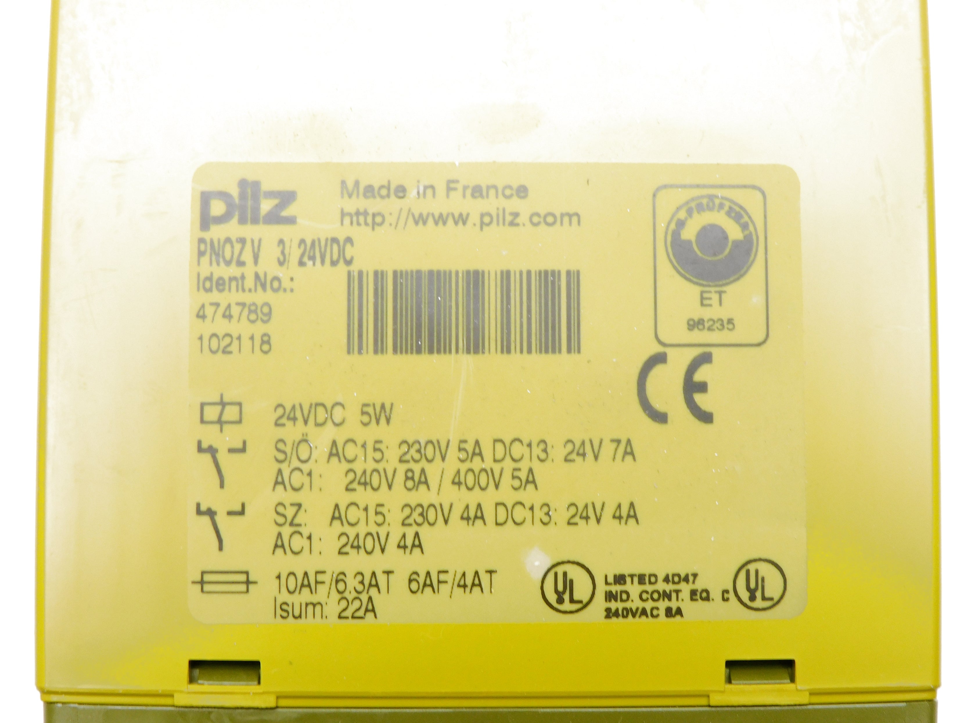PILZ PNOZ-V-3/24VDC 24VDC 7A NSMP
