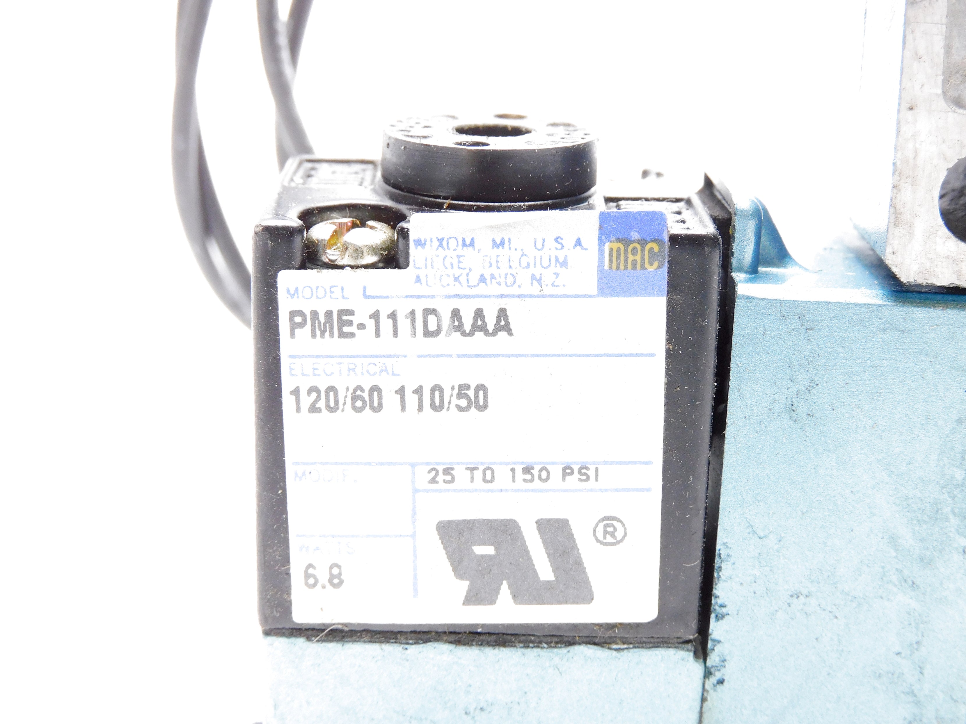 MAC 821C-PM-111DA-142 120/60 110/50 150PSI NSNP