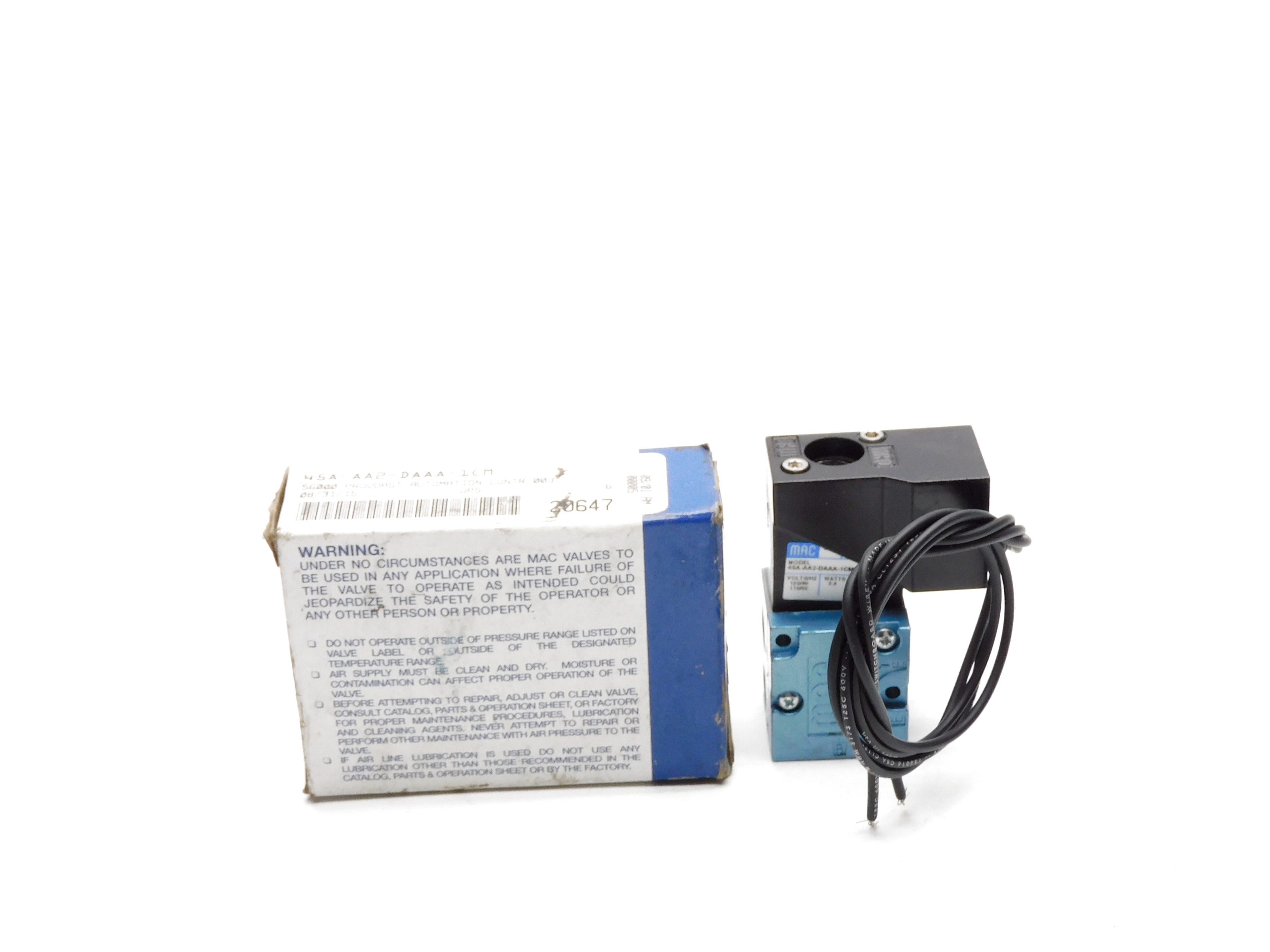 MAC 45A-AA2-DAAA-1CM 120/60 110/50 120PSI NSMP