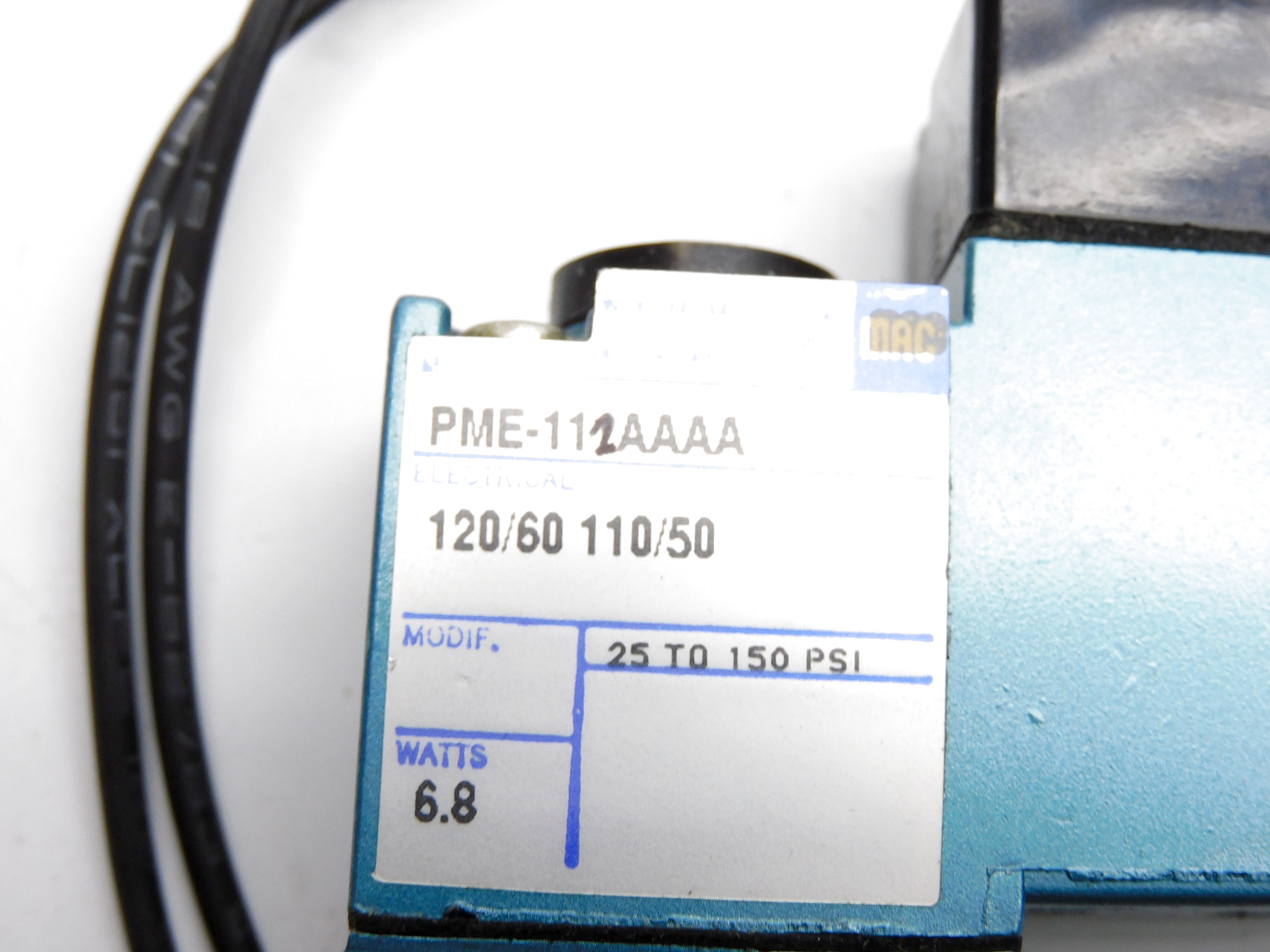 MAC PME-112AAAA 120/60 110/50 150PSI NSNP
