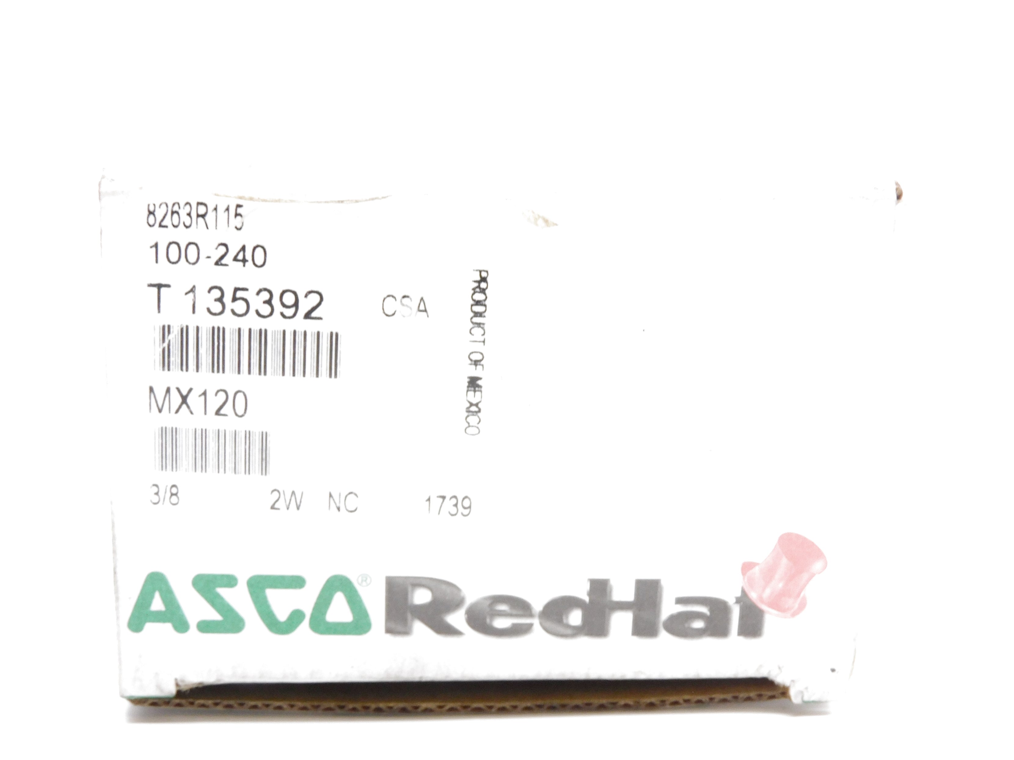ASCO 8263R115 100-240V 540PSI 3/8" NSMP