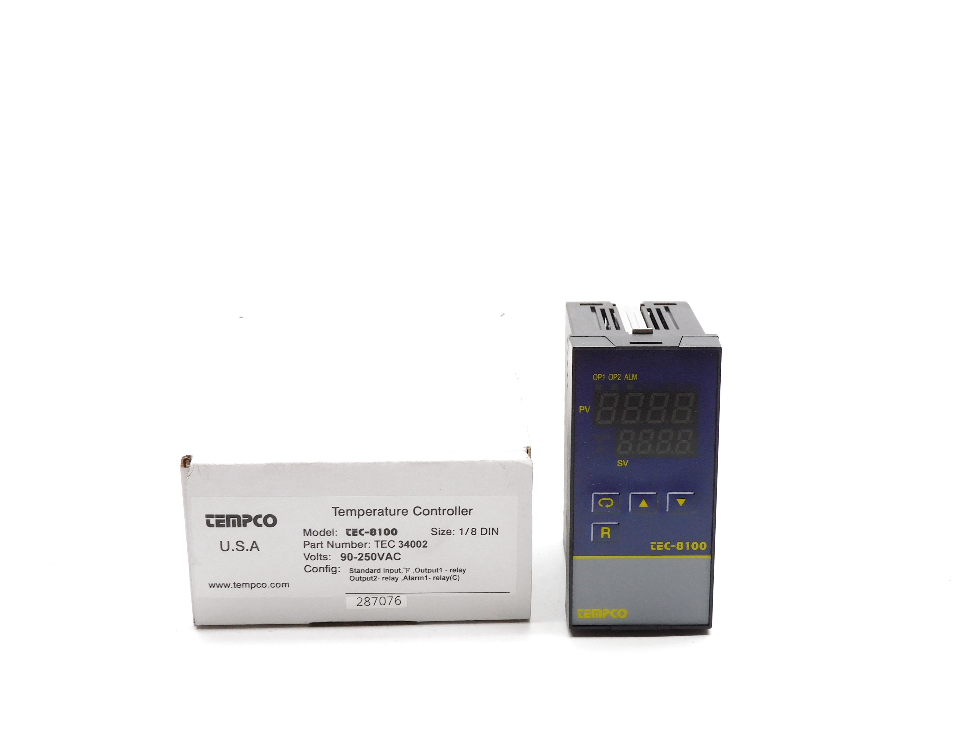 TEMPCO TEC34002 TEC-8100 90-250VAC 1/8" NSMP