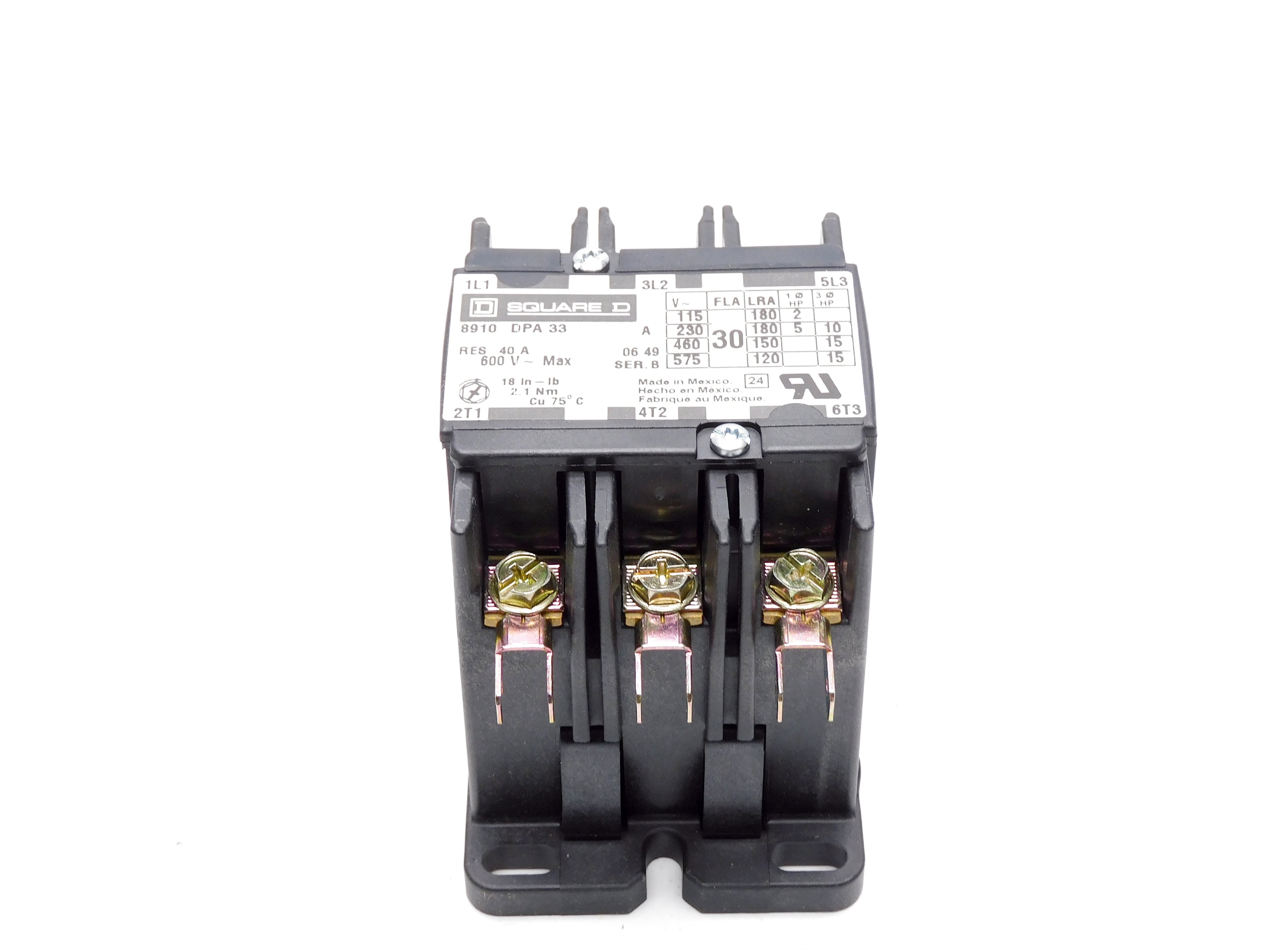 SQUARE D 8910DPA33V02 SER. B 110/120V NSMP