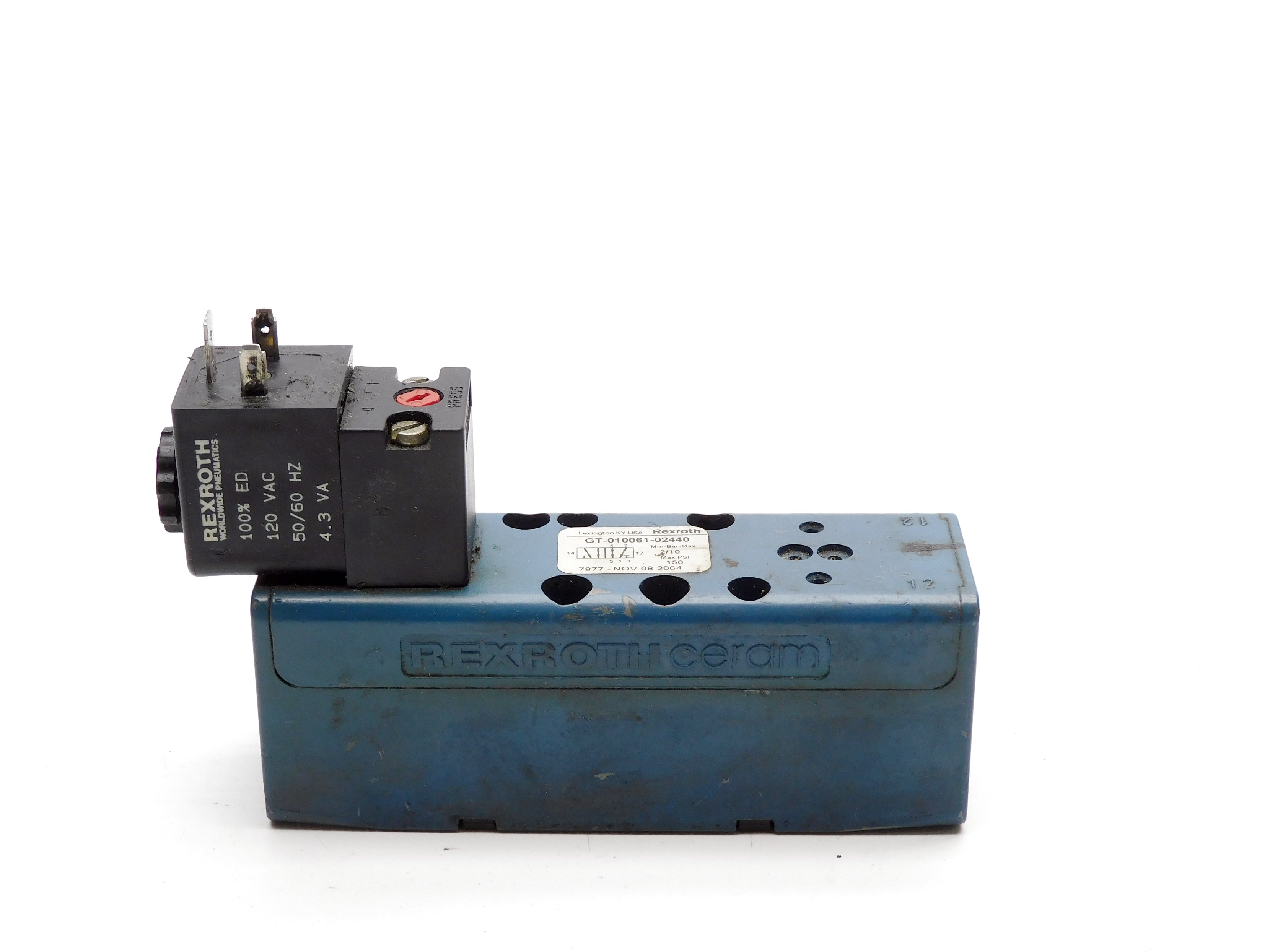 REXROTH GT-010061-02440 120V 50/60 150PSI UNMP