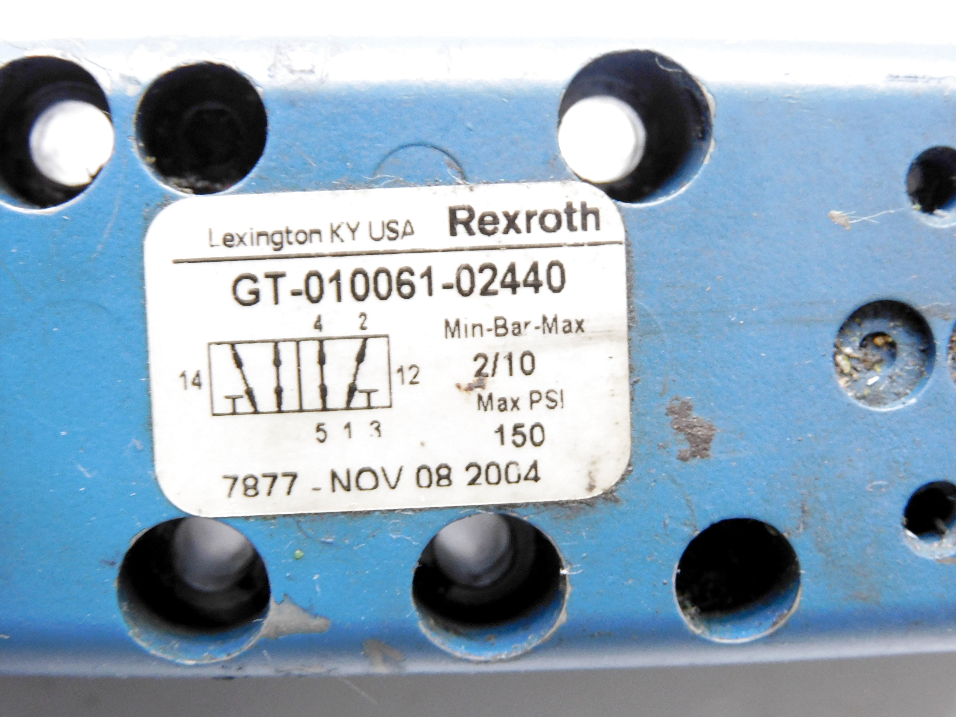 REXROTH GT-010061-02440 120V 50/60 150PSI UNMP