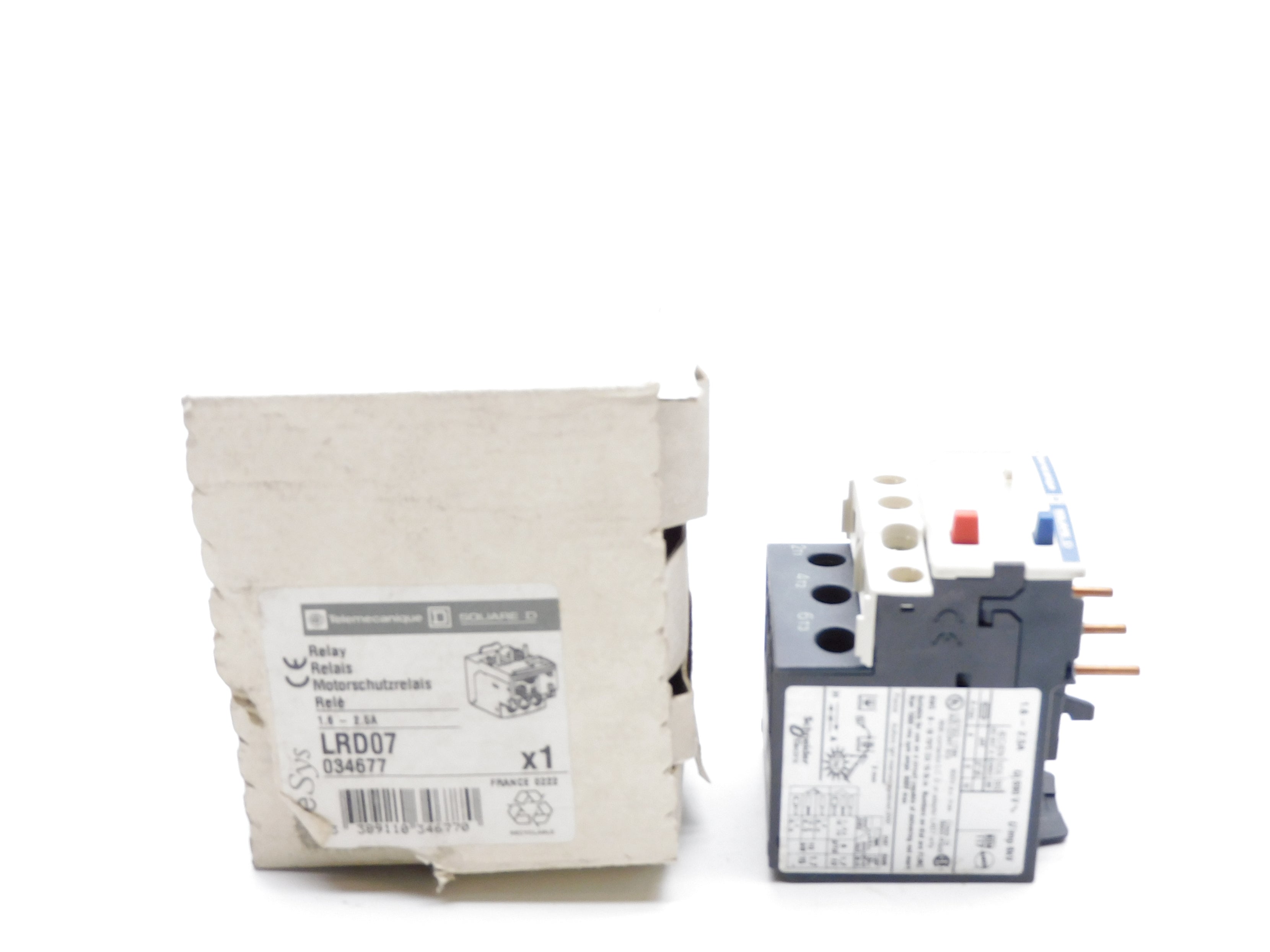 TELEMECANIQUE LRD07 690V 1.6-2.5A NSMP