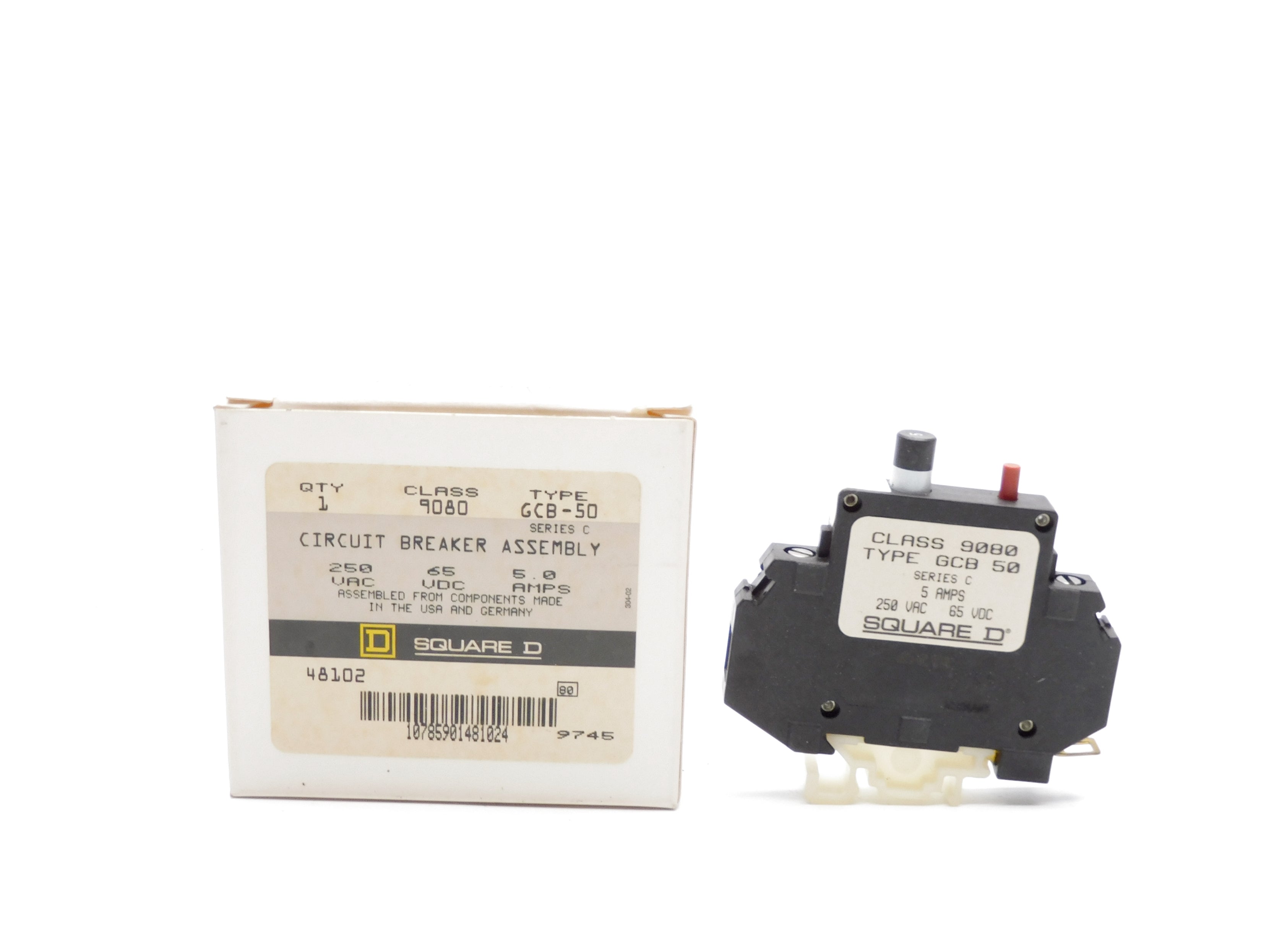 SQUARE D 9080GCB50 SER. C 250VAC 5.0A NSMP