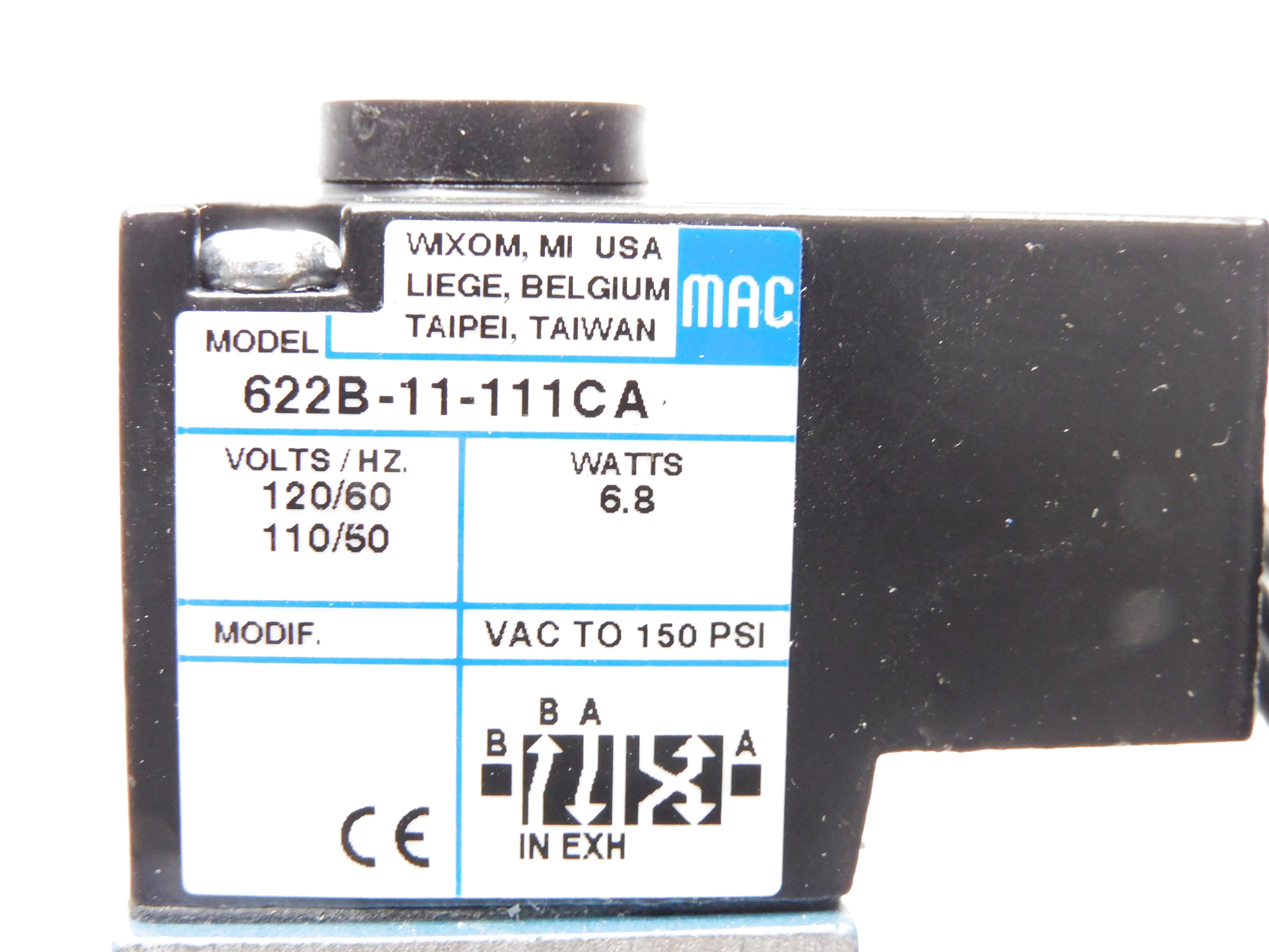 MAC 622B-11-111CA 120/60 110/50 150PSI NSMP