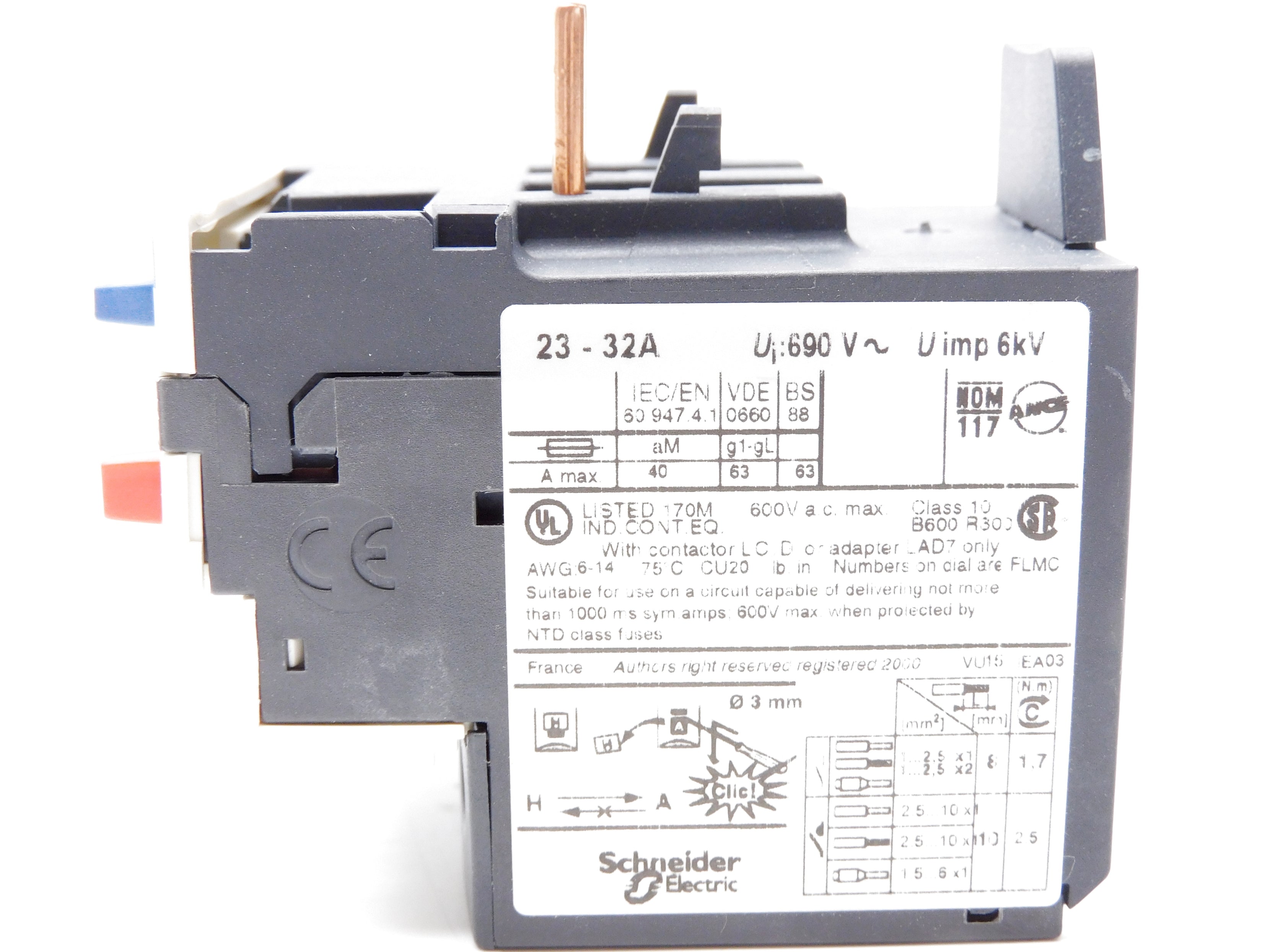 TELEMECANIQUE LRD32 690V 23-32A (AS PICTURED) NSMP