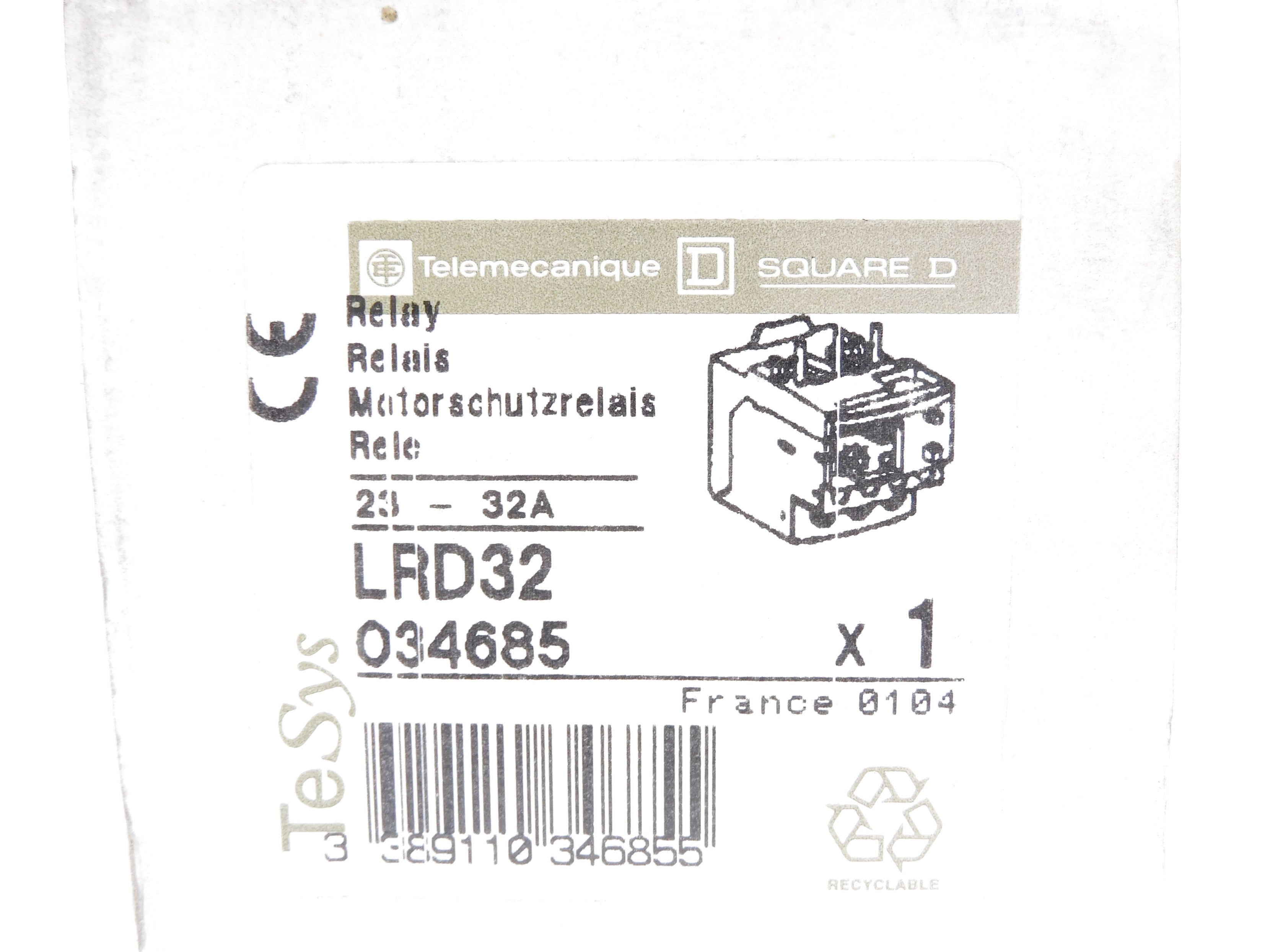 TELEMECANIQUE LRD32 690V 23-32A (AS PICTURED) NSMP