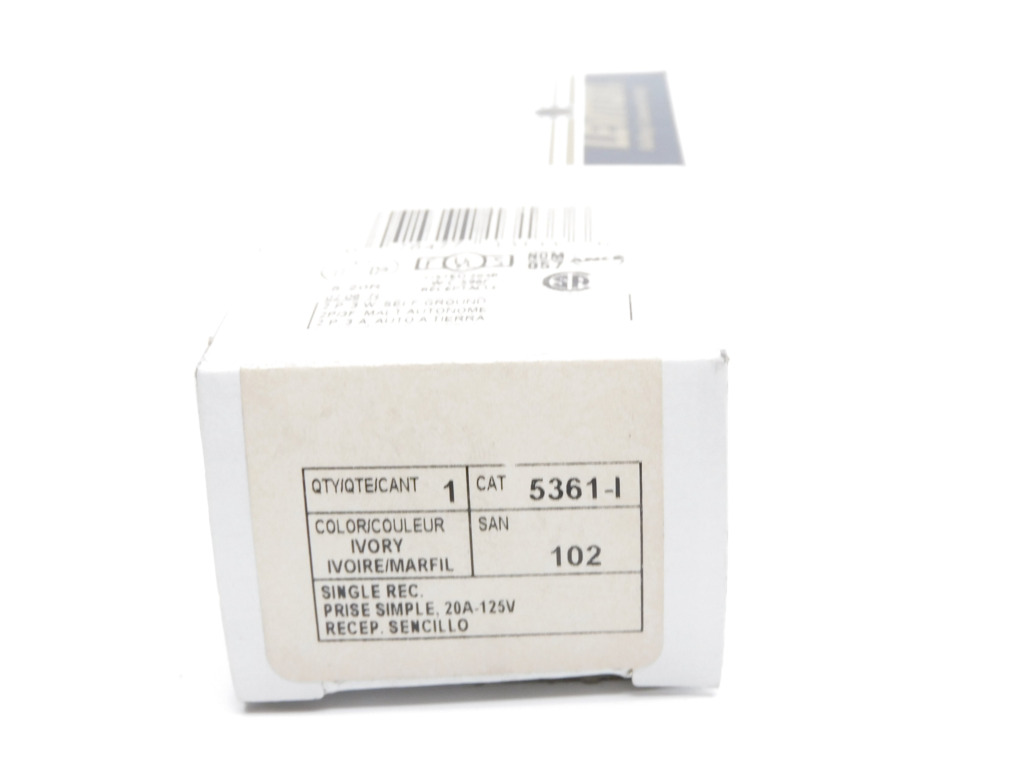 LEVITON 5361-I 125V 20A NSMP