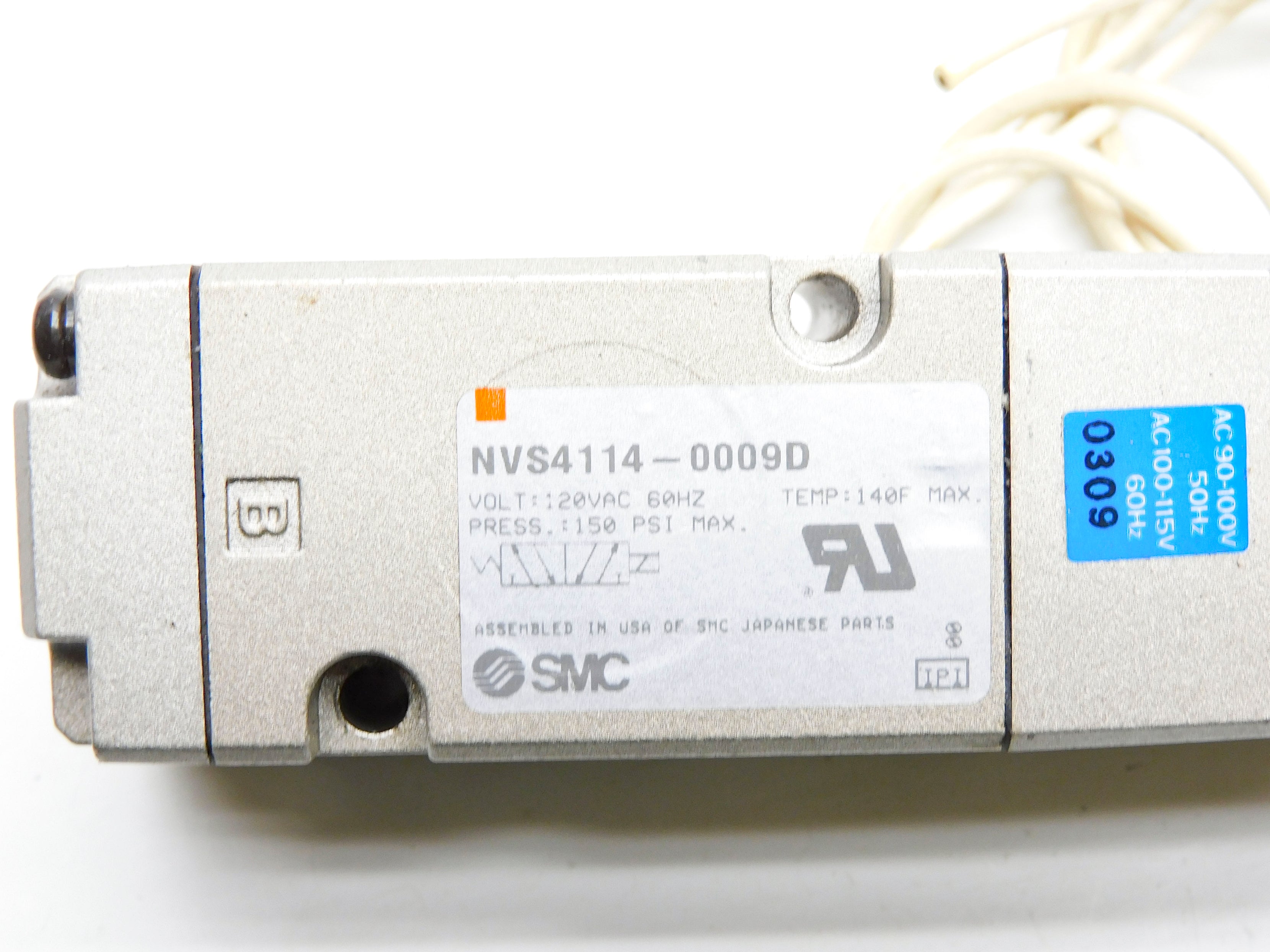 SMC NVS4114-0009D 120VAC 150PSI UNMP