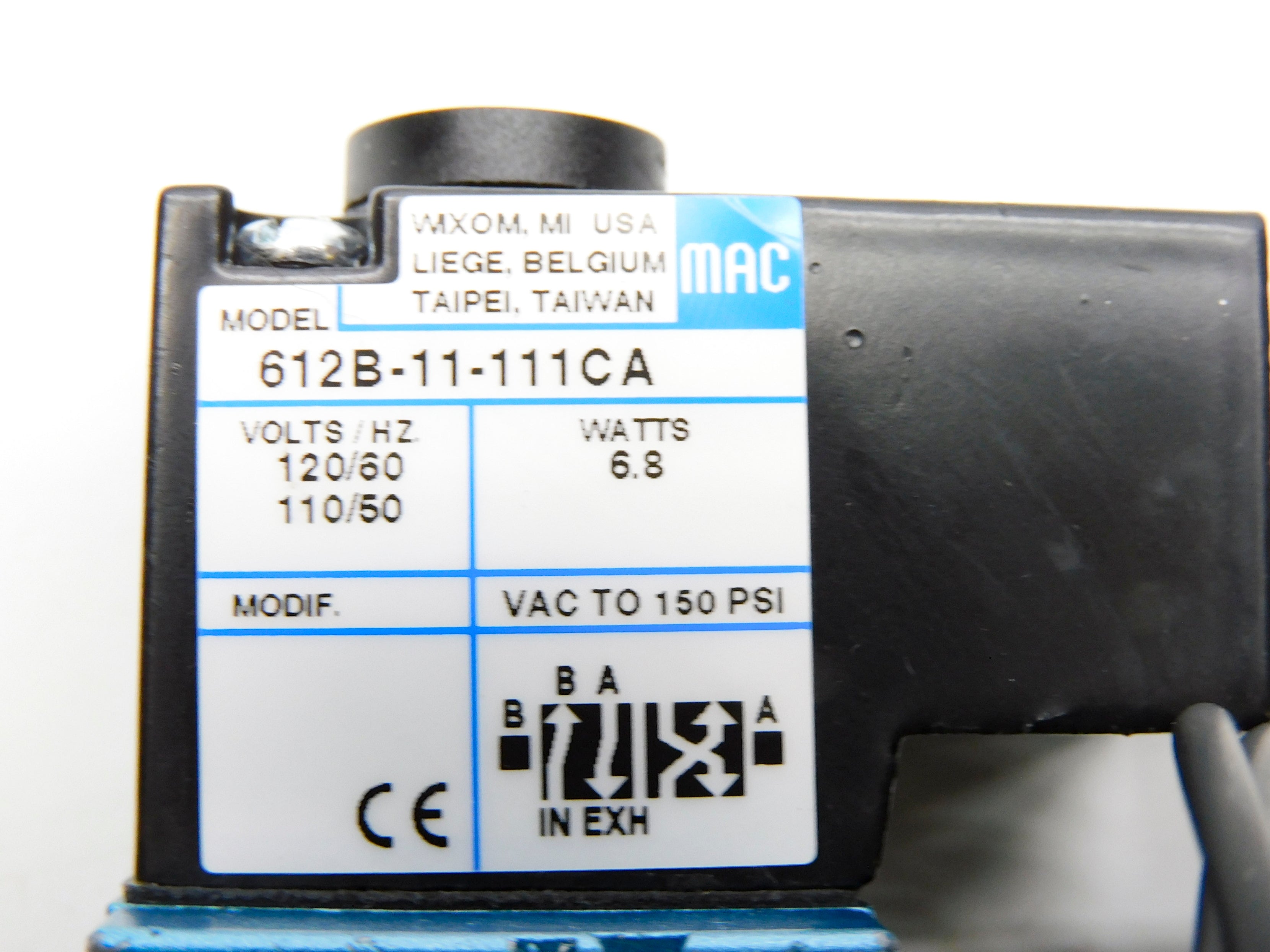 MAC 612B-11-111CA 110/120V 150PSI NSMP