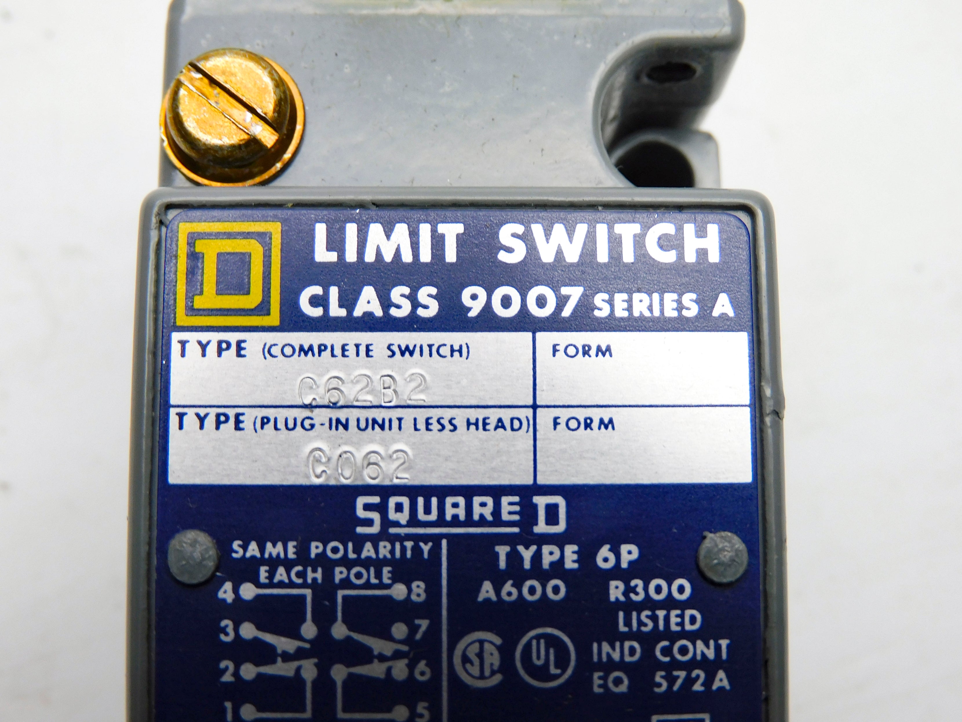 SQUARE D 9007C062 SER. A (AS PICTURED) NSNP