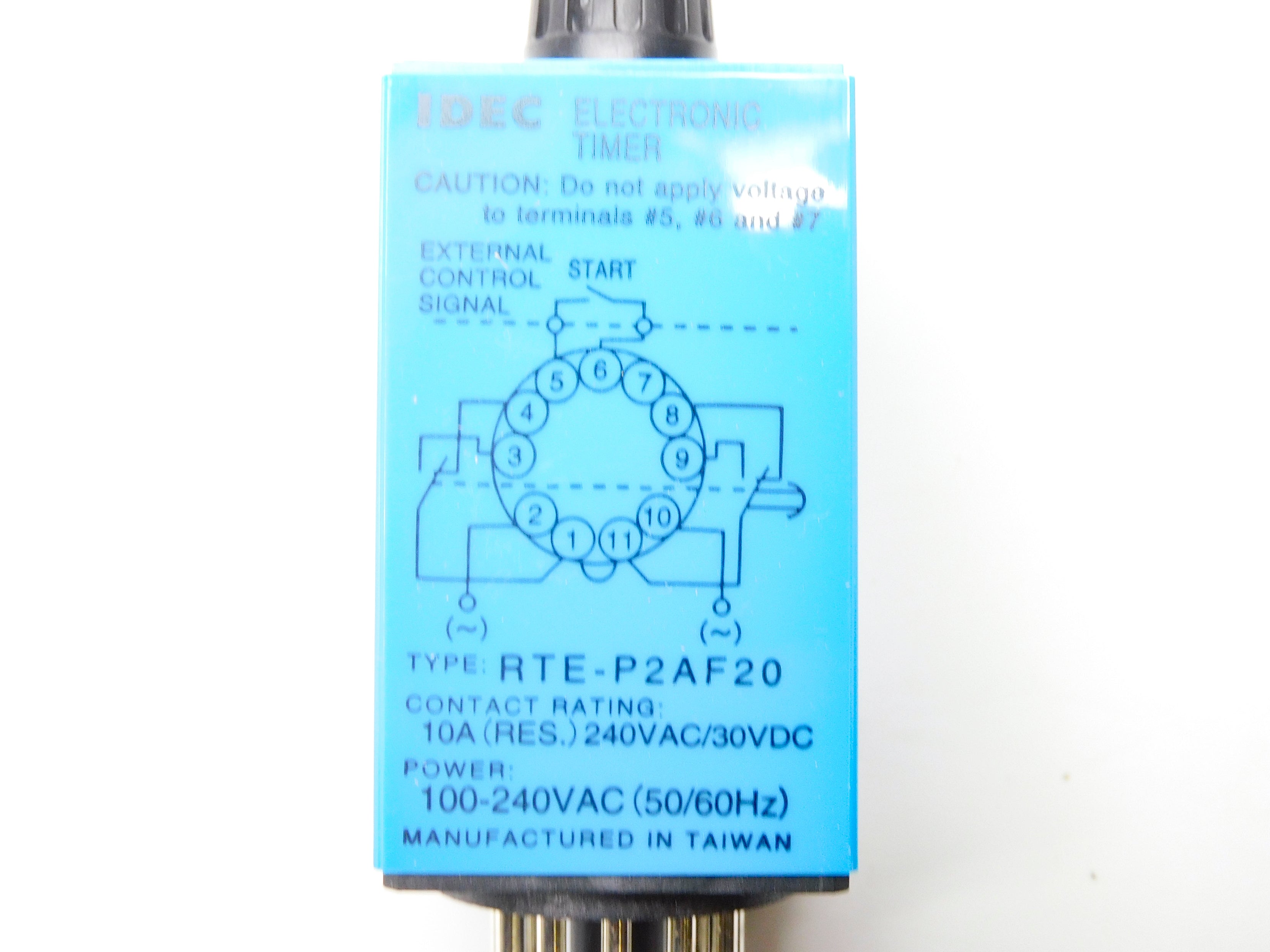 IDEC RTE-P2AF20 240VAC 10A NSMP